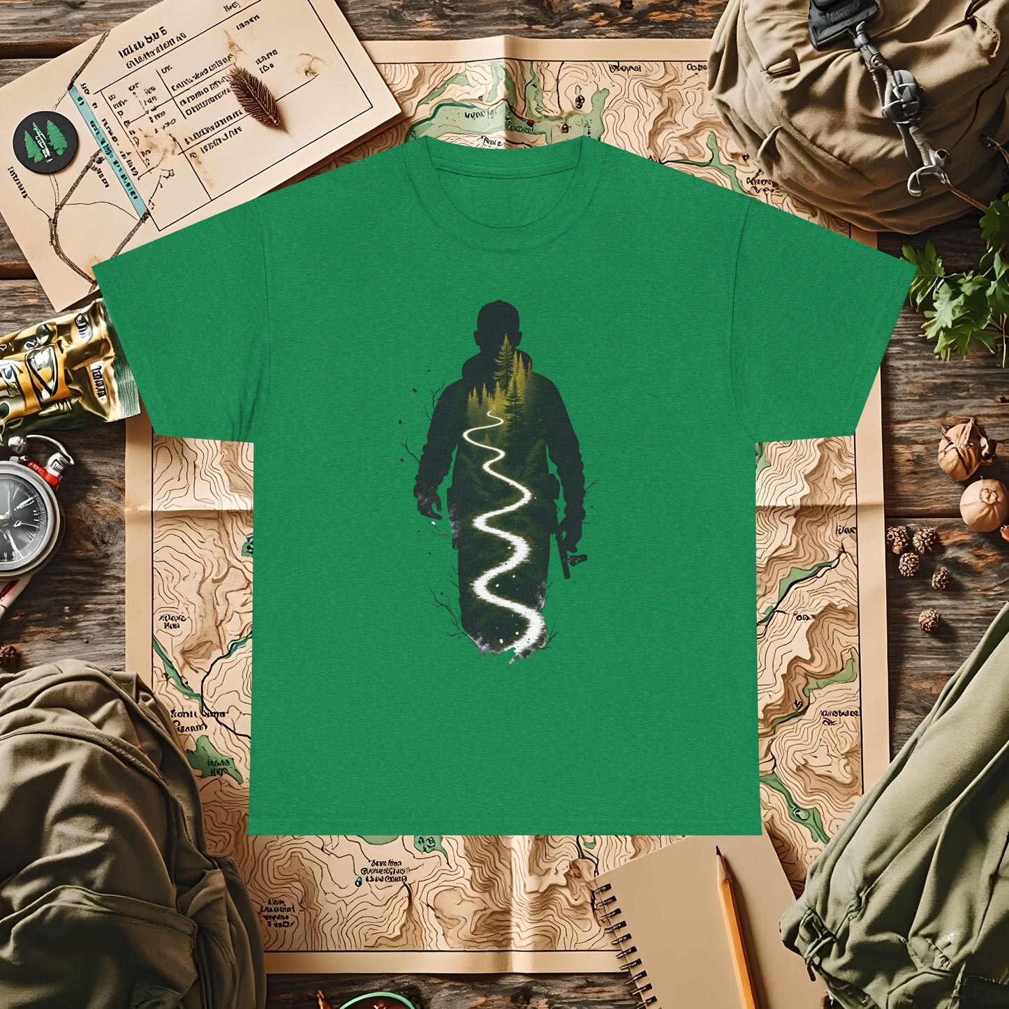 Nature Journey Outdoor Adventure T-Shirts | Camping, Hiking, Rafting & Kayaking Tees for Nature Lovers