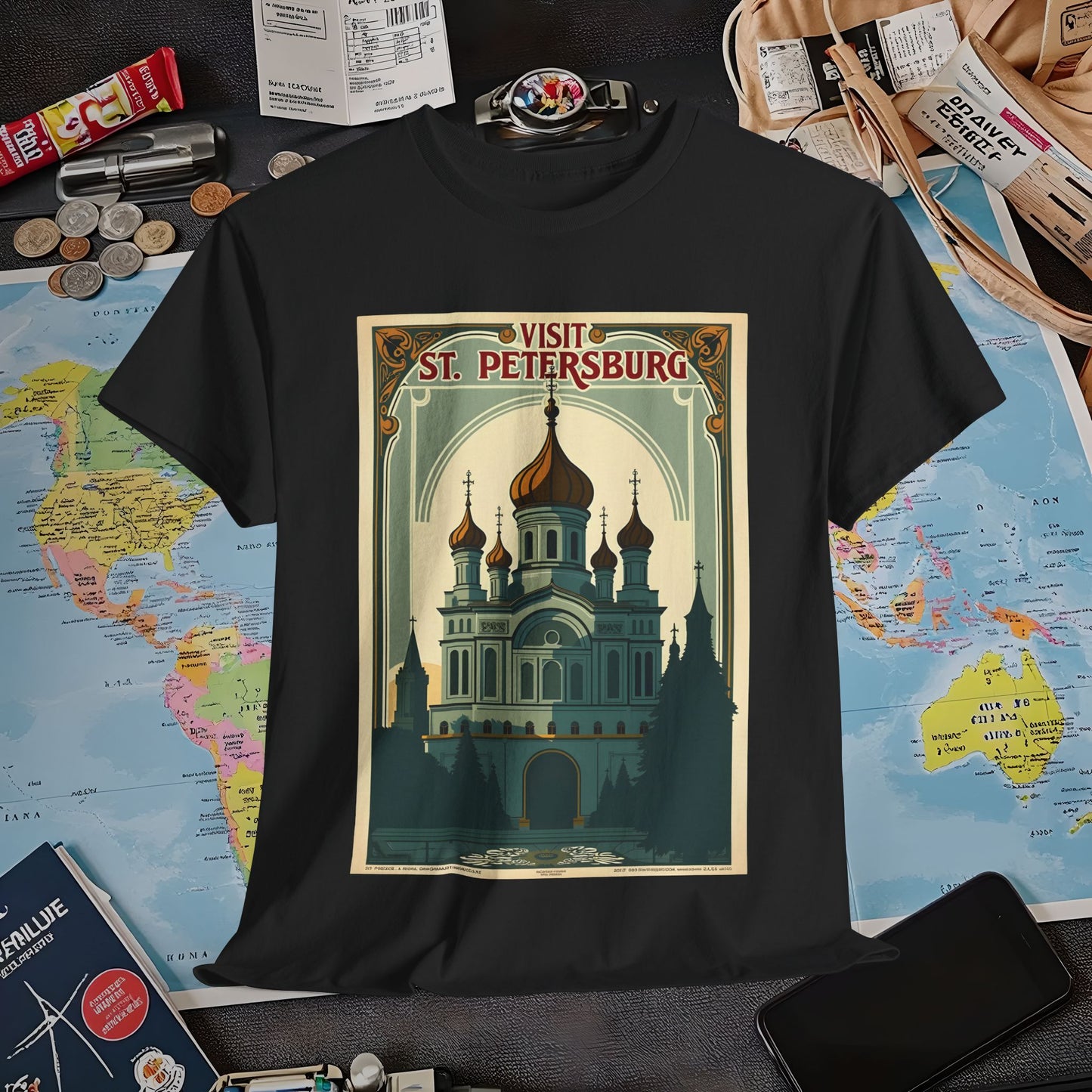 Visit St Petersburg Air Travel T-Shirts | Jetsetter, Airport, and International Flight Tees