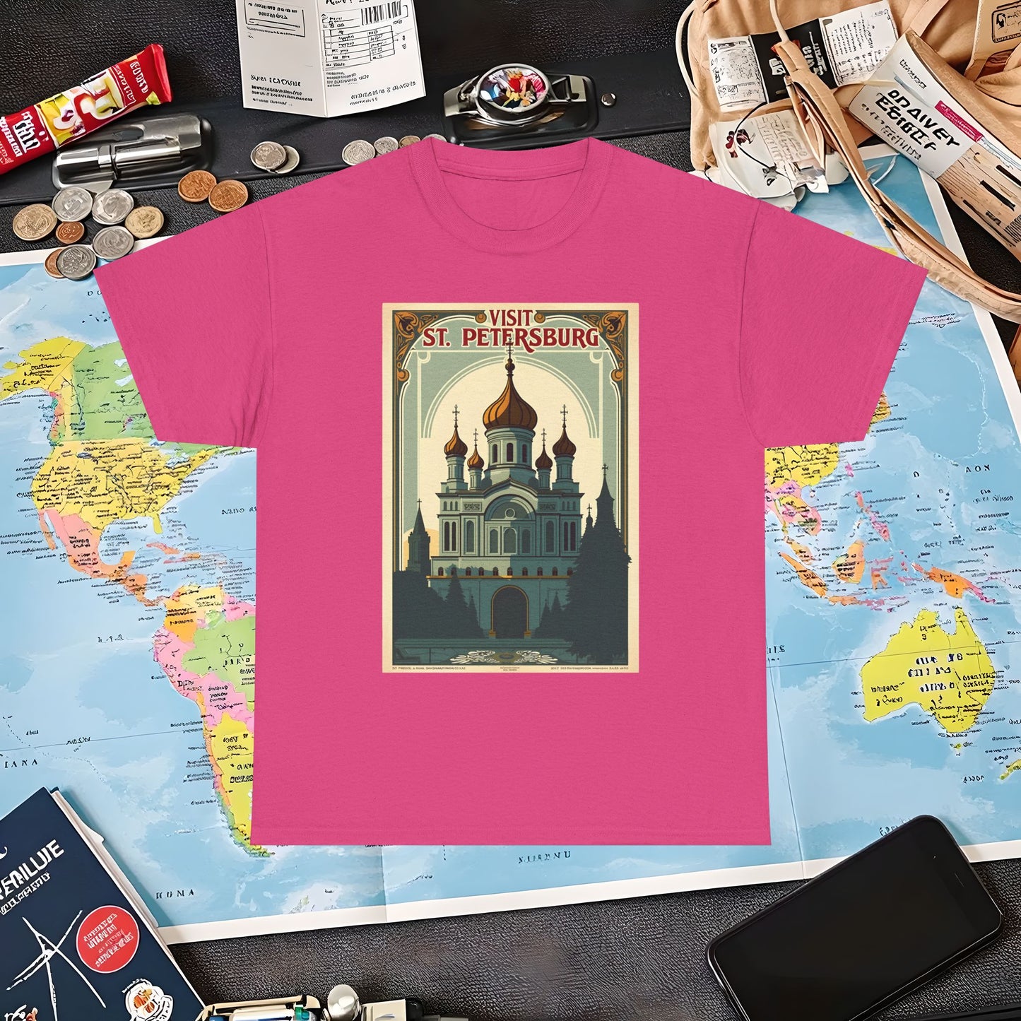 Visit St Petersburg Air Travel T-Shirts | Jetsetter, Airport, and International Flight Tees