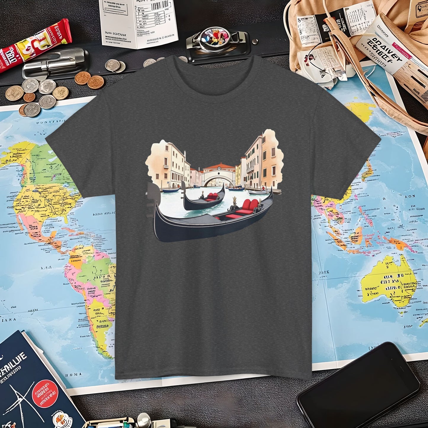 Venetian Romance Air Travel T-Shirts | Jetsetter, Airport, and International Flight Tees