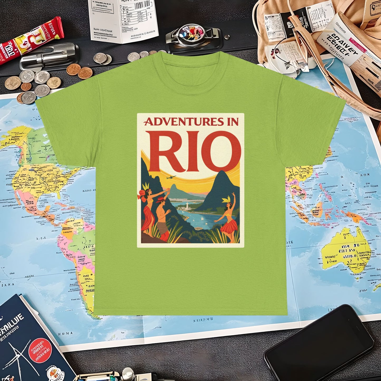Rio Adventures Air Travel T-Shirts | Jetsetter, Airport, and International Flight Tees
