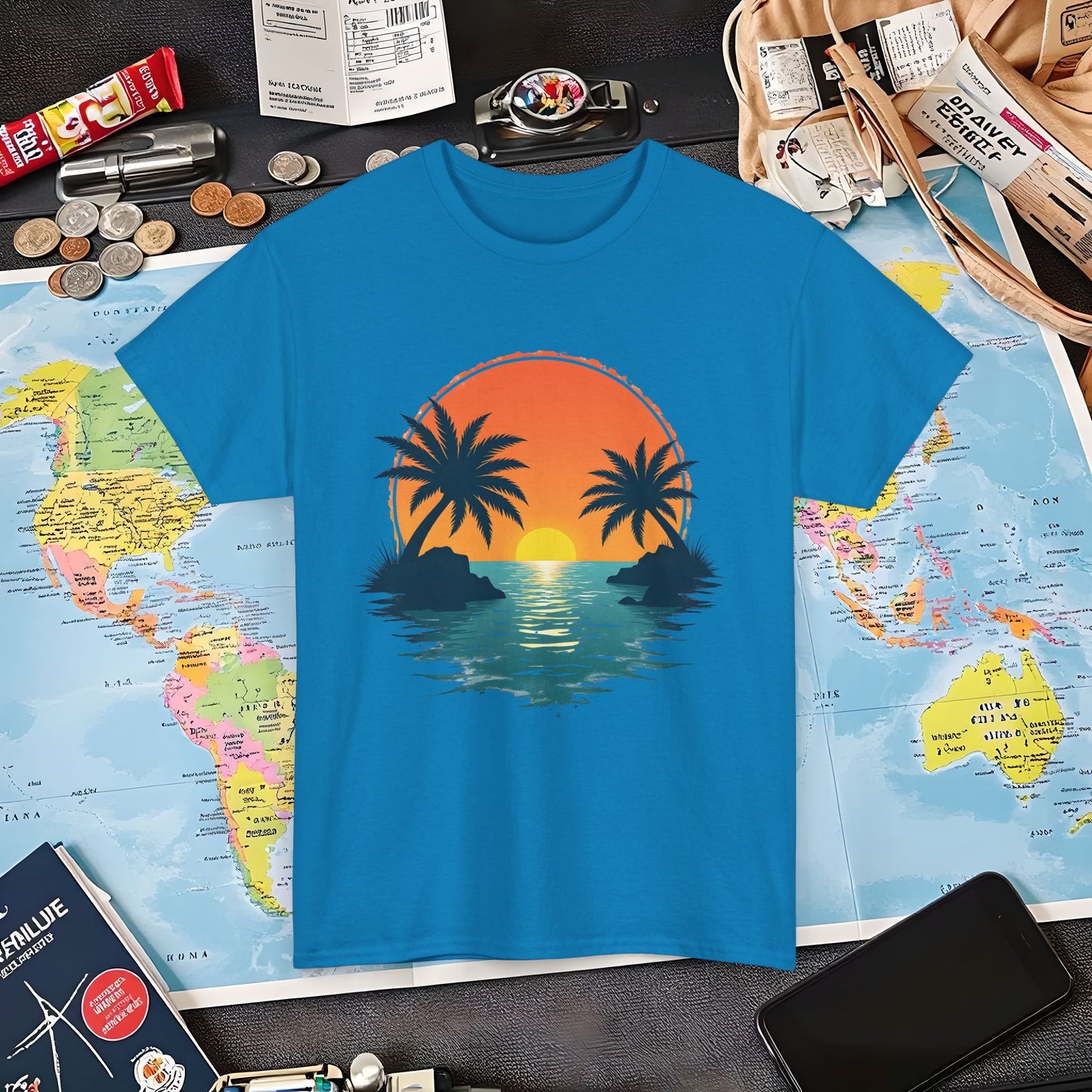Tropical Escape Air Travel T-Shirts | Jetsetter, Airport, and International Flight Tees