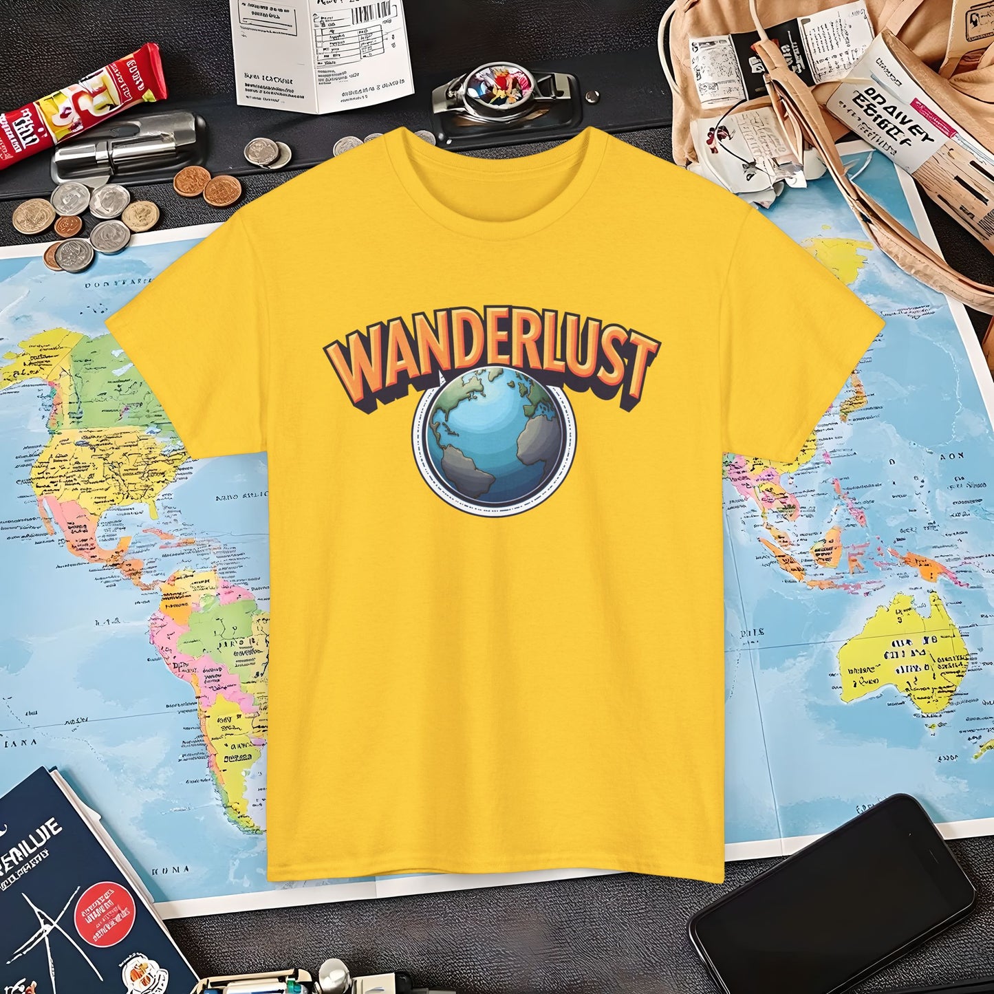 Wanderlust Glow Air Travel T-Shirts | Jetsetter, Airport, and International Flight Tees
