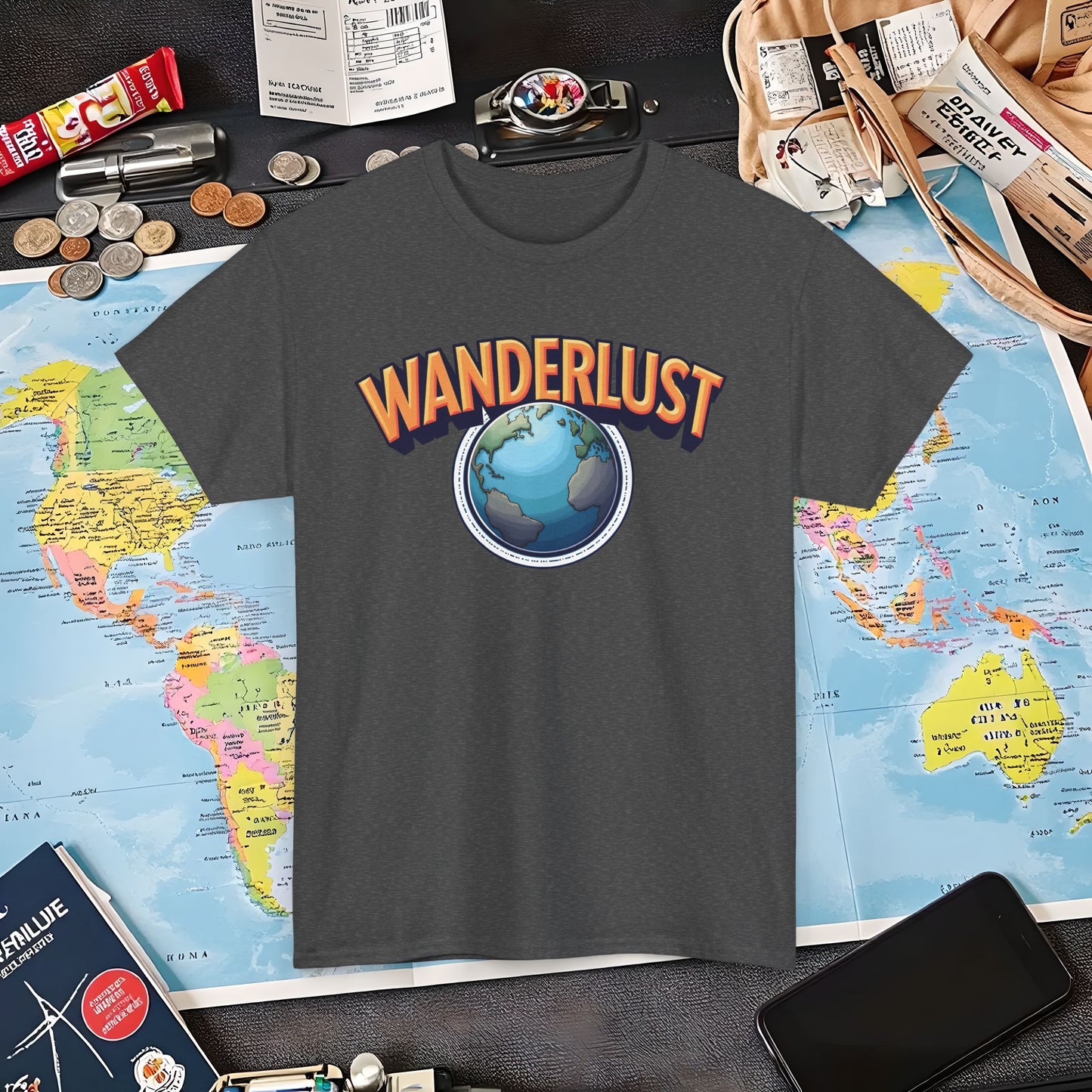 Wanderlust Glow Air Travel T-Shirts | Jetsetter, Airport, and International Flight Tees