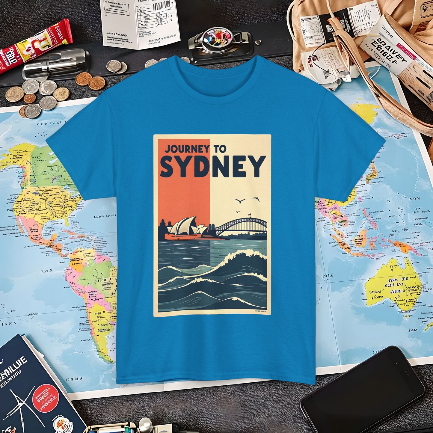 Sydney Journey Air Travel T-Shirts | Jetsetter, Airport, and International Flight Tees