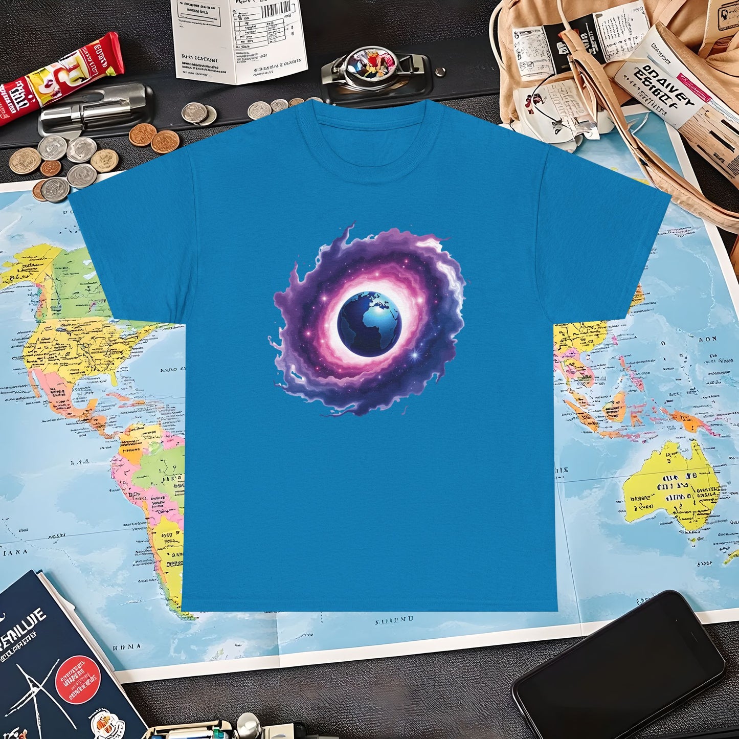 Cosmic Journey Air Travel T-Shirts | Jetsetter, Airport, and International Flight Tees