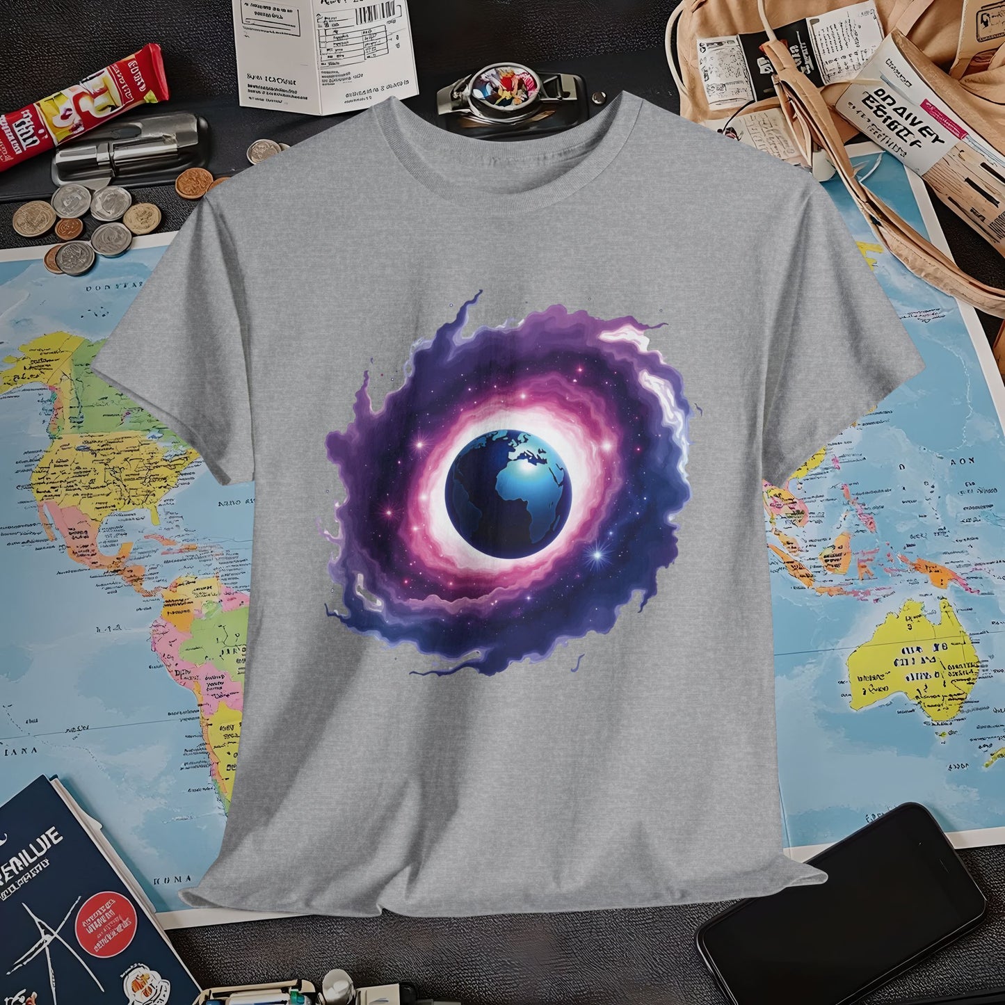 Cosmic Journey Air Travel T-Shirts | Jetsetter, Airport, and International Flight Tees