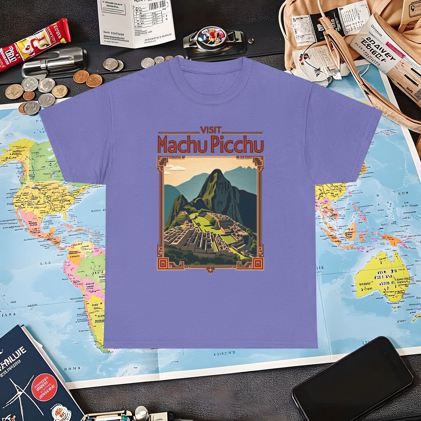 Machu Picchu Air Travel T-Shirts | Jetsetter, Airport, and International Flight Tees