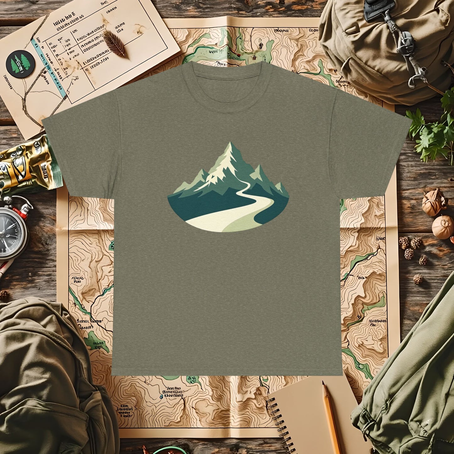 Mountain Path Outdoor Adventure T-Shirts | Camping, Hiking, Rafting & Kayaking Tees for Nature Lovers