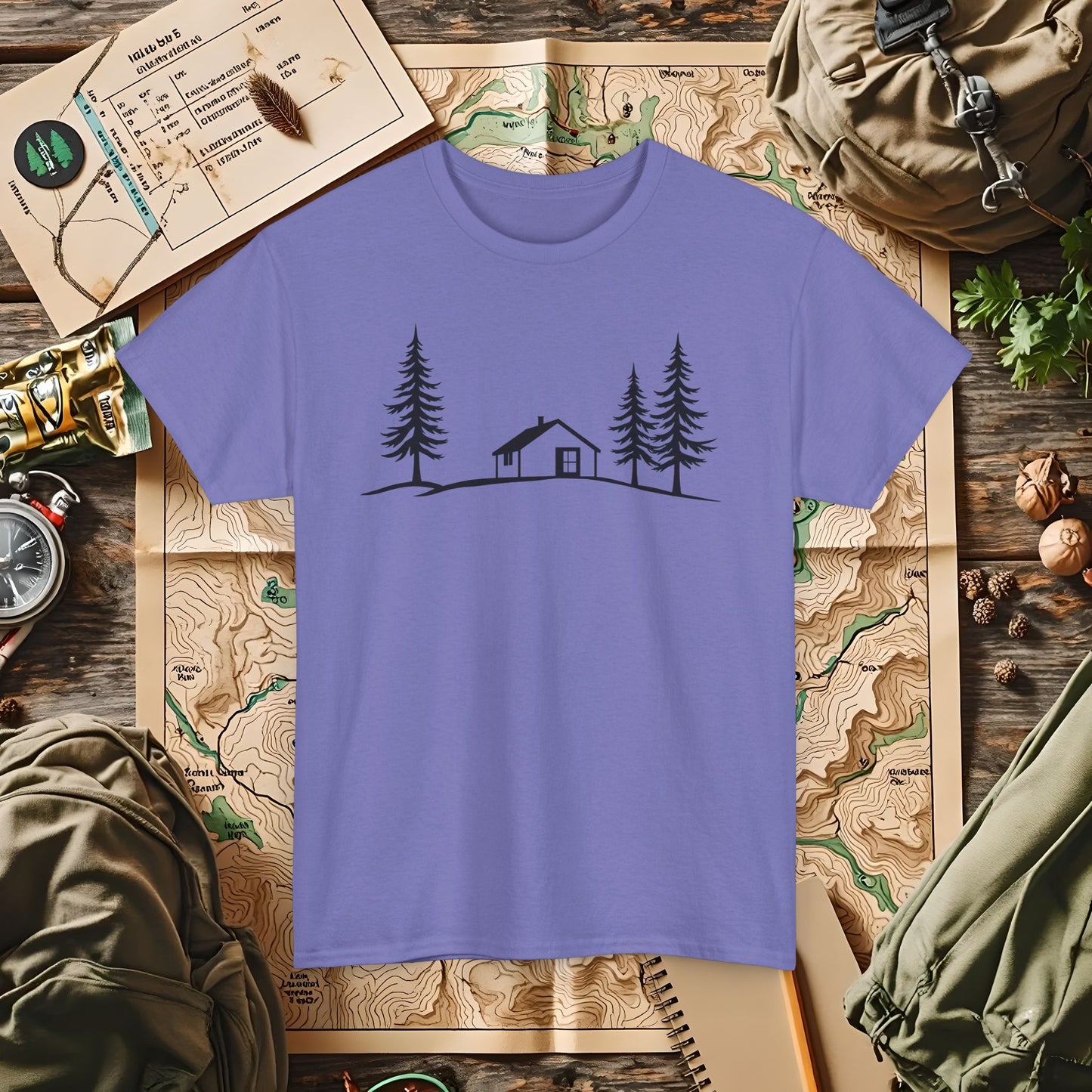Zen Cabin Outdoor Adventure T-Shirts | Camping, Hiking, Rafting & Kayaking Tees for Nature Lovers