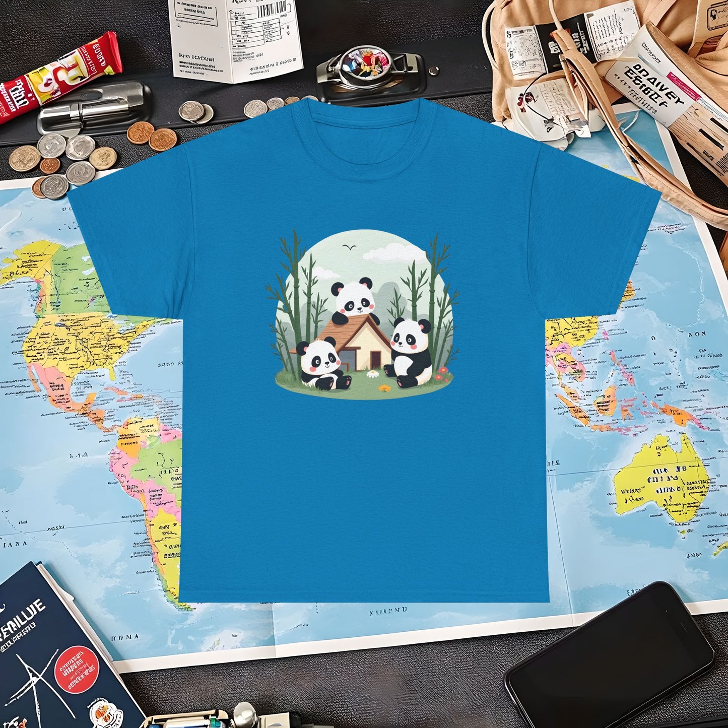Panda Paradise Air Travel T-Shirts | Jetsetter, Airport, and International Flight Tees