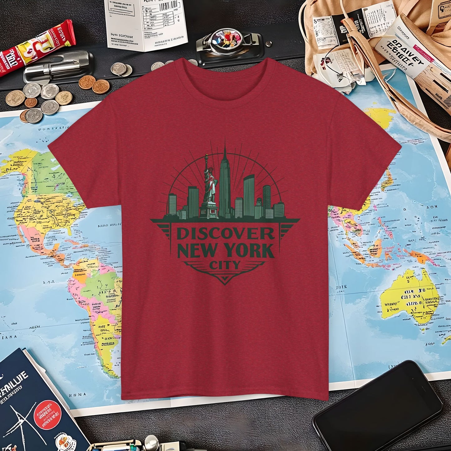 NYC Vintage Travel Air Travel T-Shirts | Jetsetter, Airport, and International Flight Tees