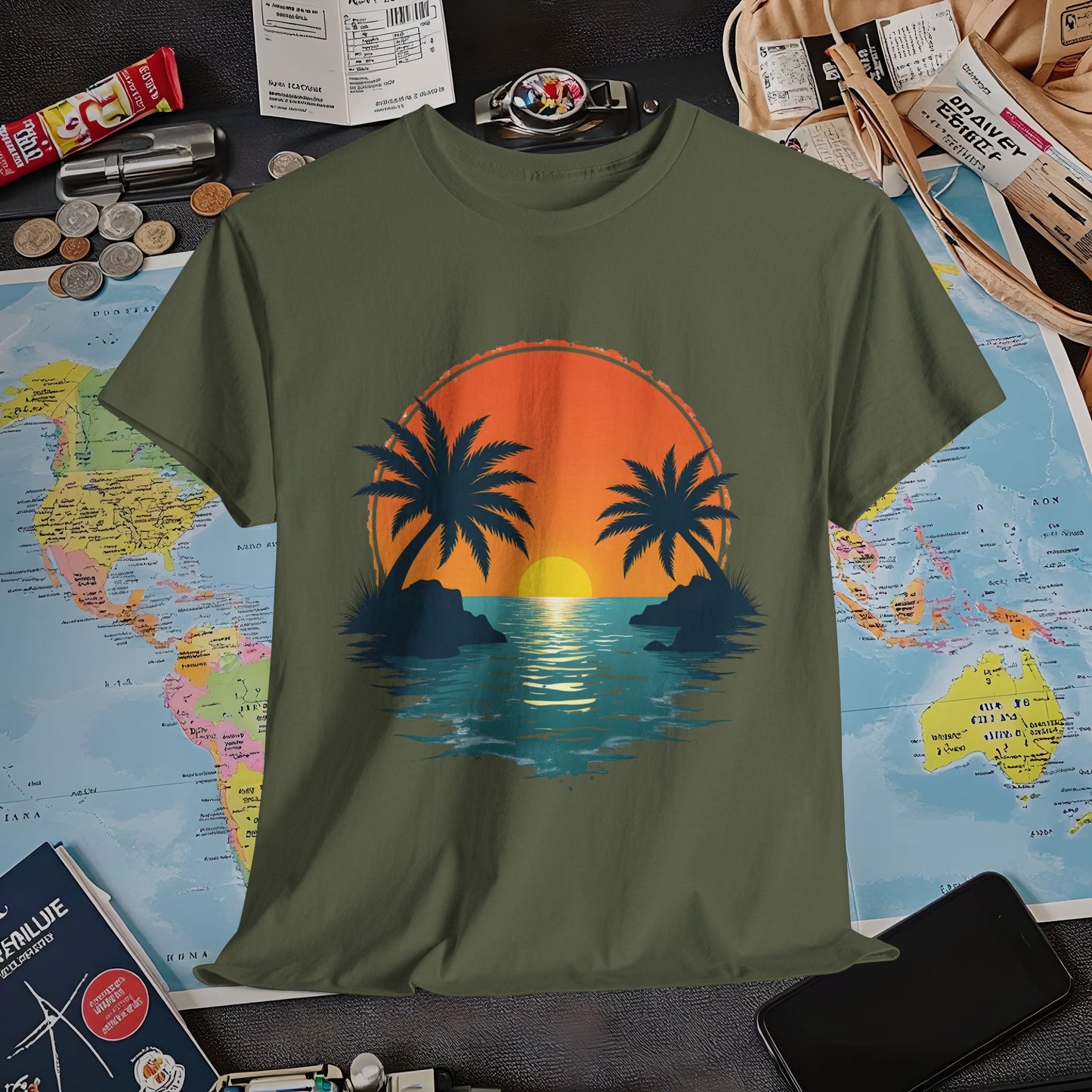 Tropical Escape Air Travel T-Shirts | Jetsetter, Airport, and International Flight Tees
