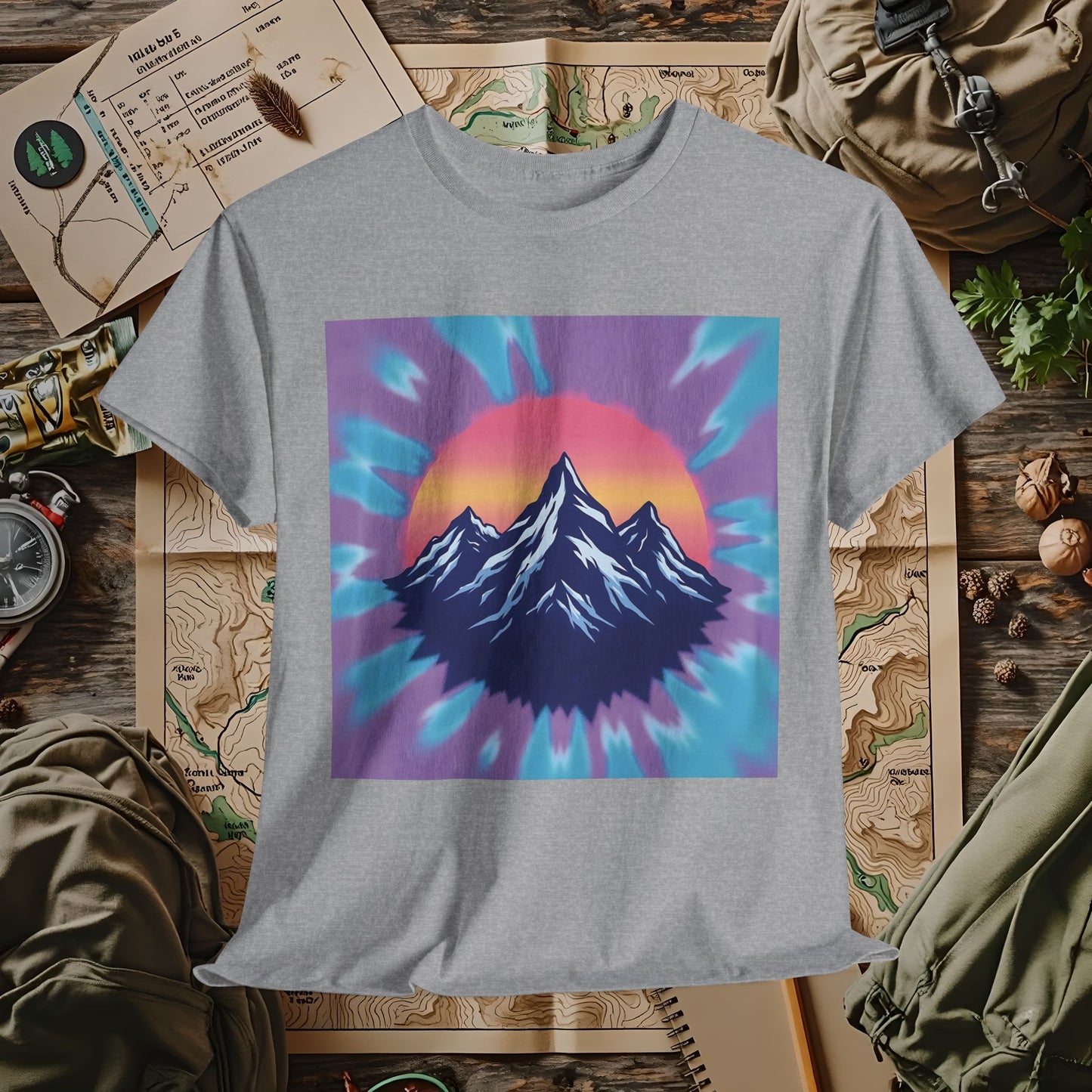 Color Peak Outdoor Adventure T-Shirts | Camping, Hiking, Rafting & Kayaking Tees for Nature Lovers