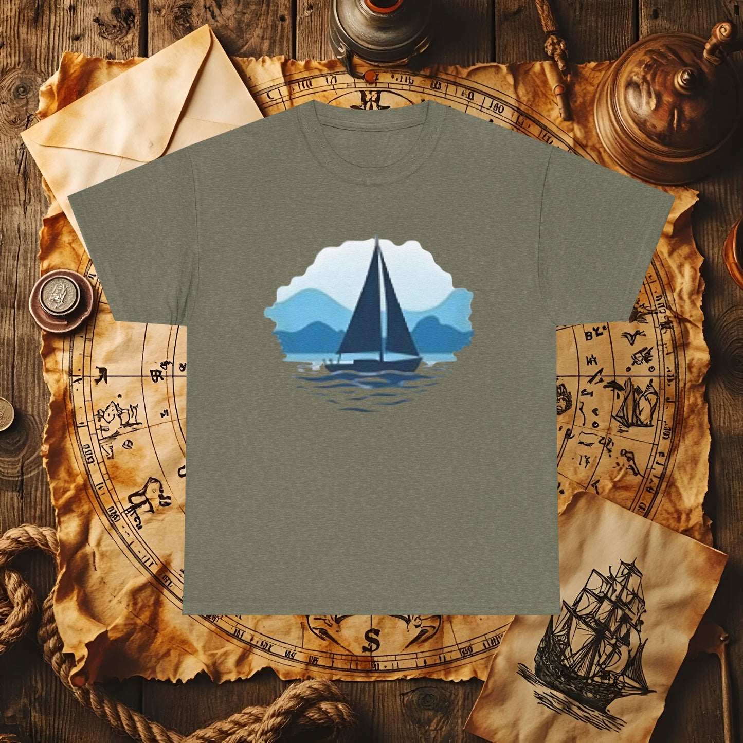 Sailboat Serenity Cruise Travel T-Shirts | Funny & Stylish Tees for Ocean Adventures