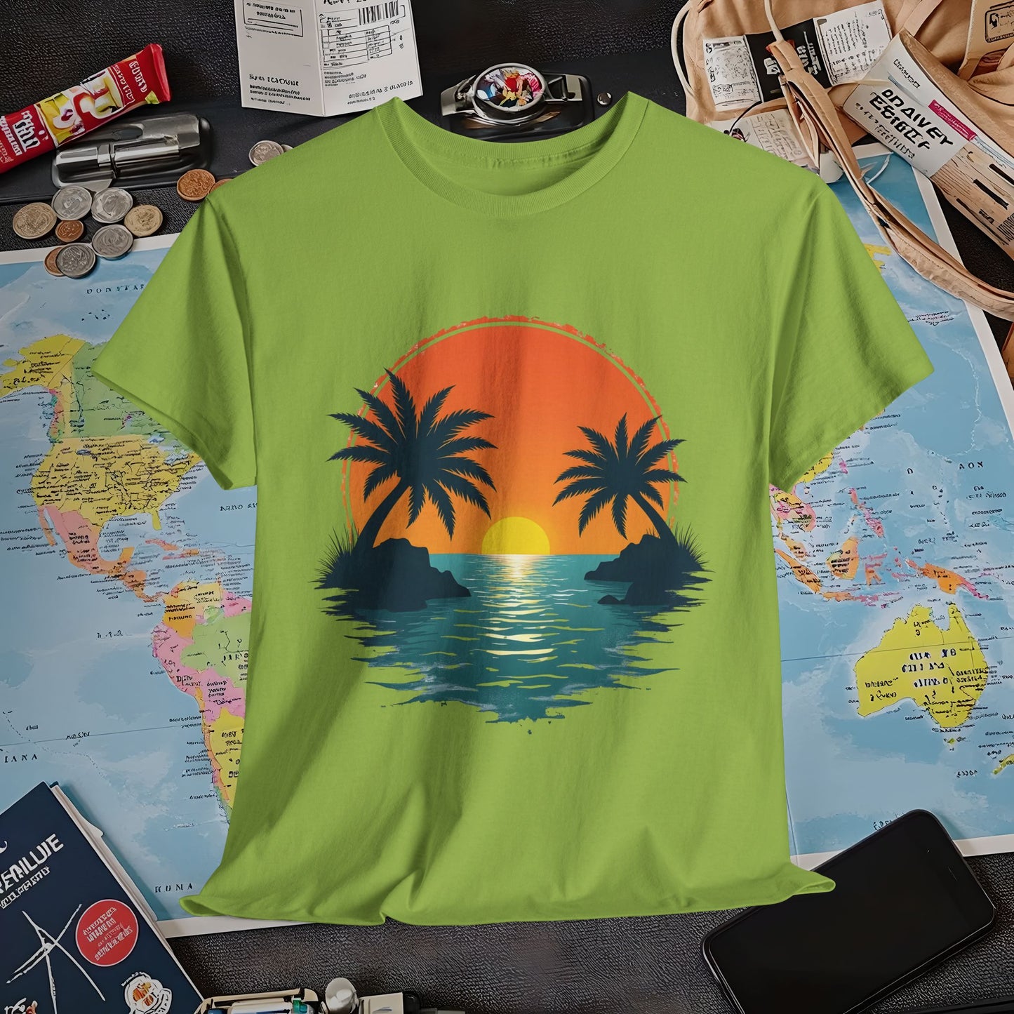 Tropical Escape Air Travel T-Shirts | Jetsetter, Airport, and International Flight Tees