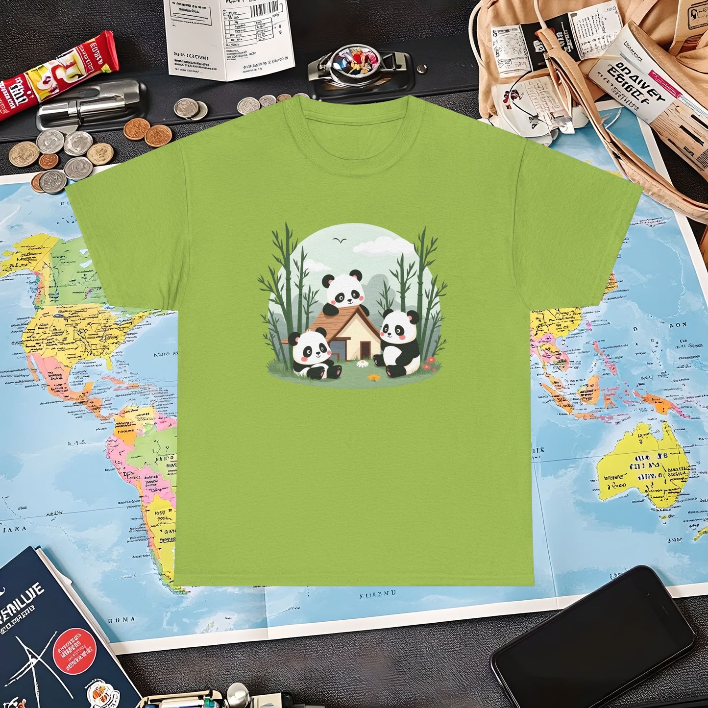 Panda Paradise Air Travel T-Shirts | Jetsetter, Airport, and International Flight Tees