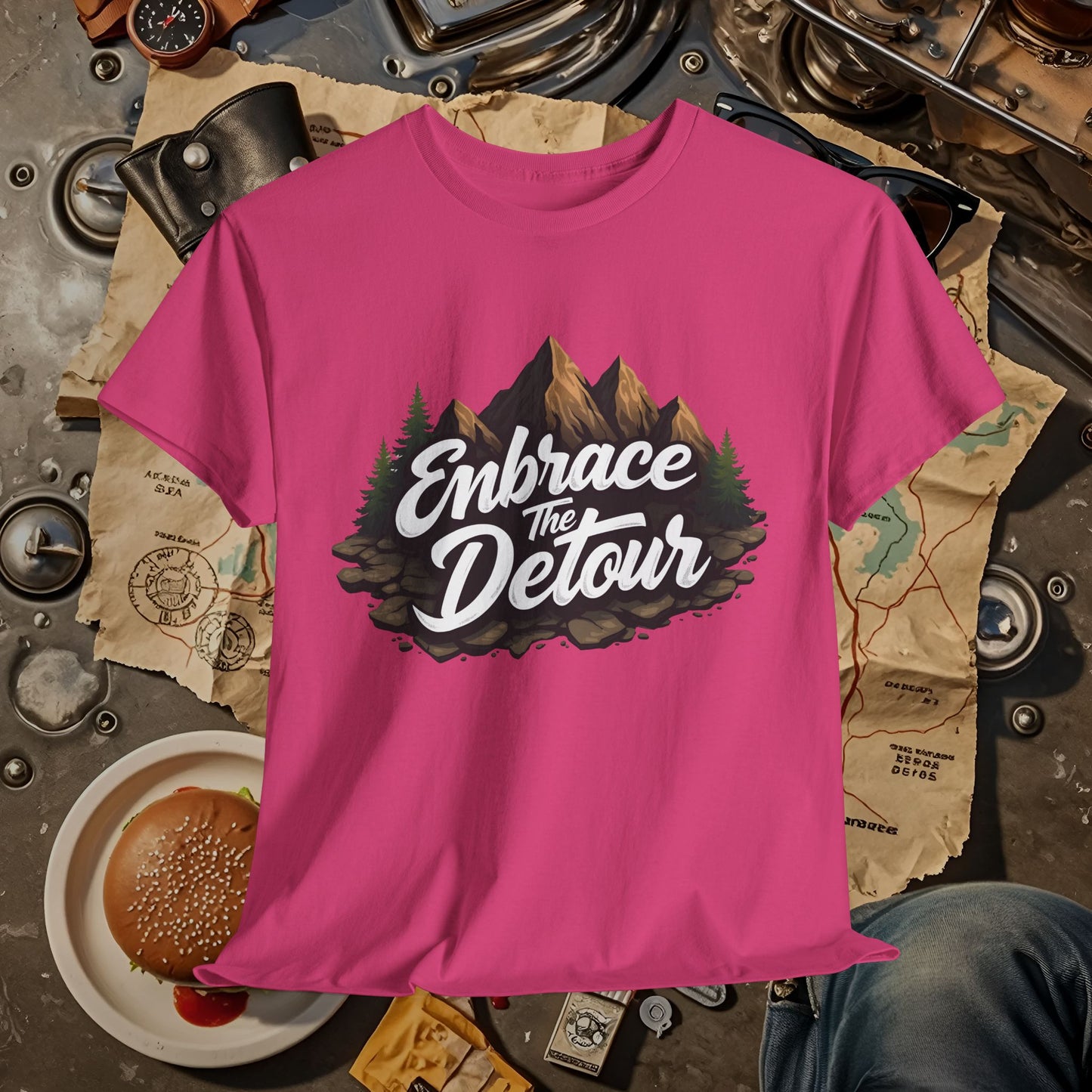 Detour Adventure Road Trip & Vehicle Travel T-Shirts | Car, RV, and Motorcycle Adventure Tees