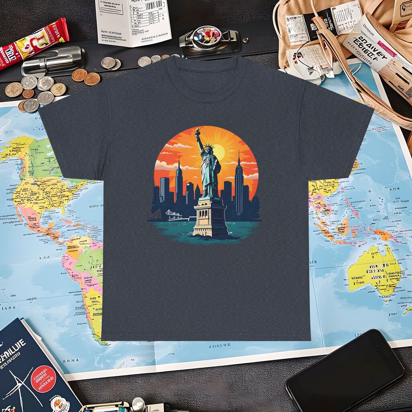 New York Dream Air Travel T-Shirts | Jetsetter, Airport, and International Flight Tees