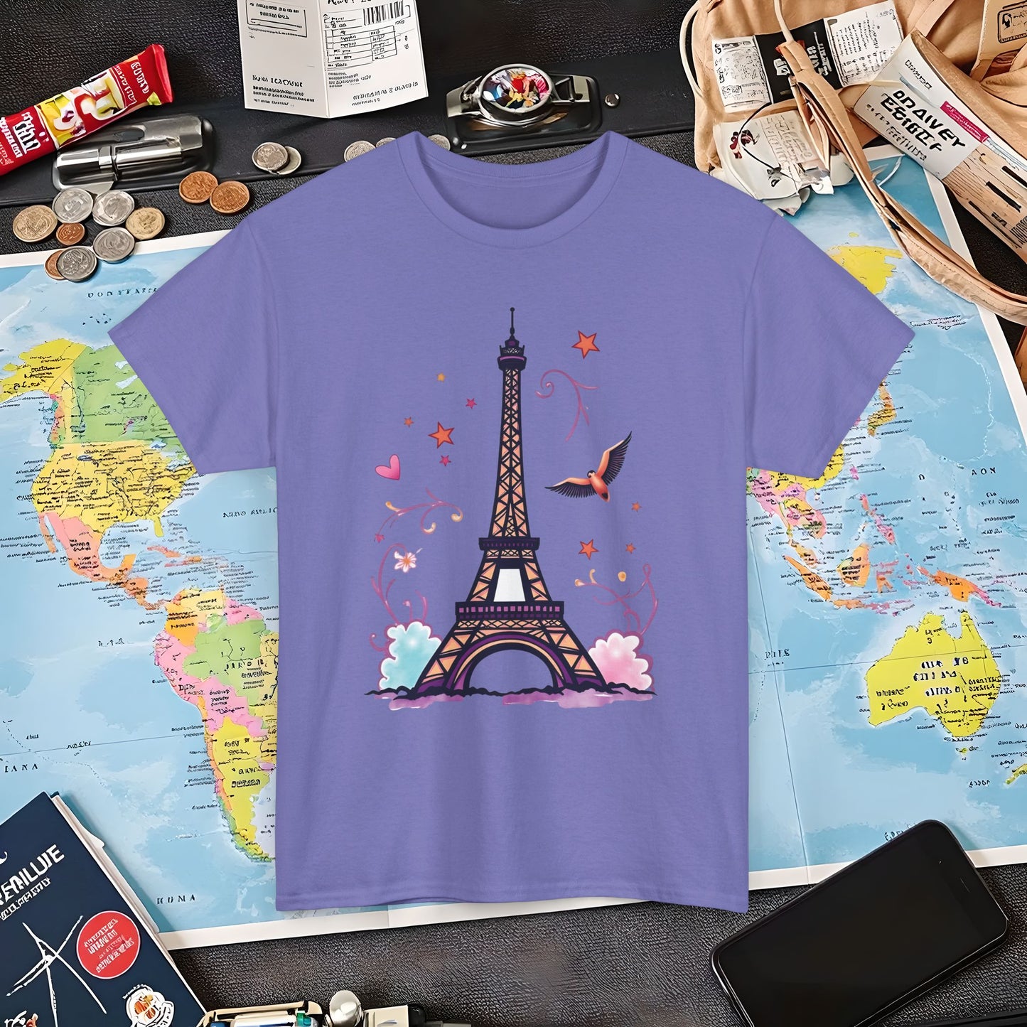 Paris Dream Air Travel T-Shirts | Jetsetter, Airport, and International Flight Tees