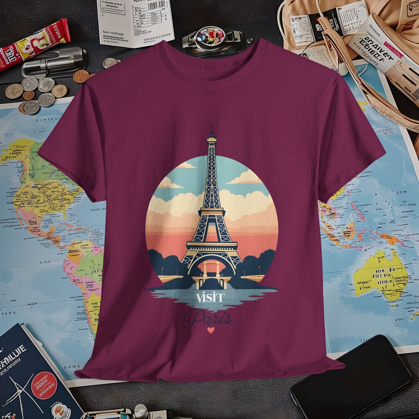 Paris Dreams Air Travel T-Shirts | Jetsetter, Airport, and International Flight Tees