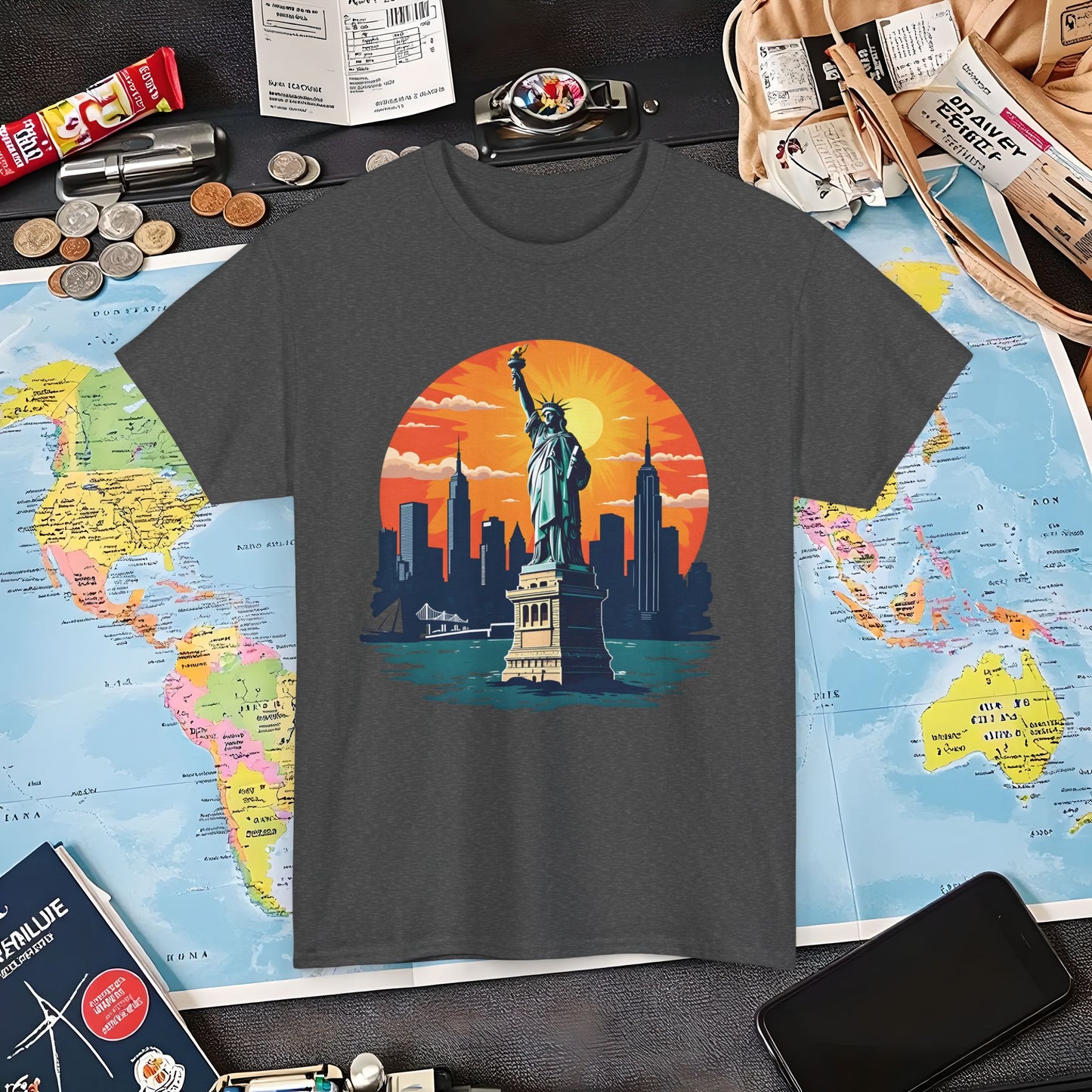 New York Dream Air Travel T-Shirts | Jetsetter, Airport, and International Flight Tees
