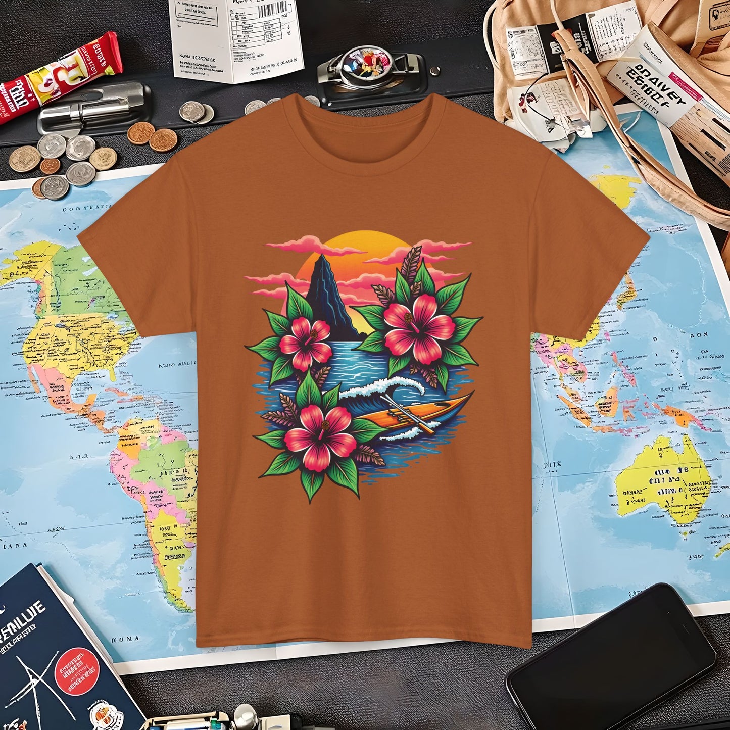 Hawaii Vibes Air Travel T-Shirts | Jetsetter, Airport, and International Flight Tees