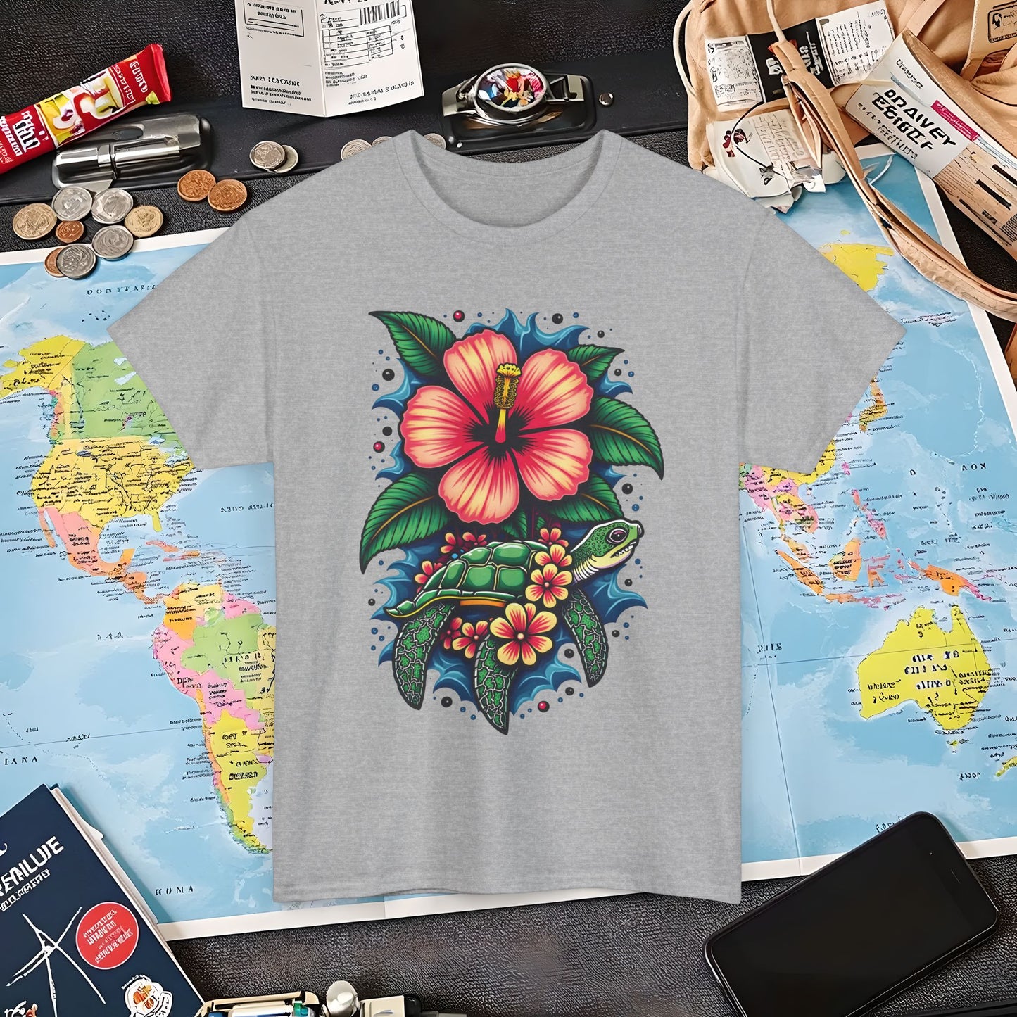 Tropical Harmony Air Travel T-Shirts | Jetsetter, Airport, and International Flight Tees