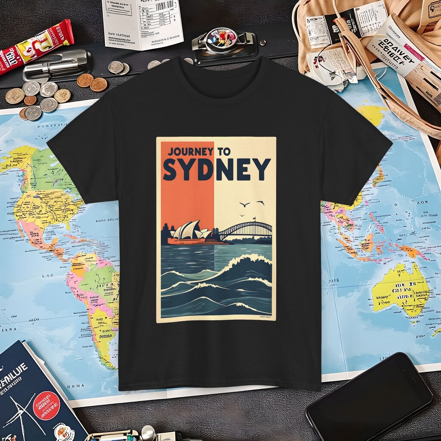 Sydney Journey Air Travel T-Shirts | Jetsetter, Airport, and International Flight Tees