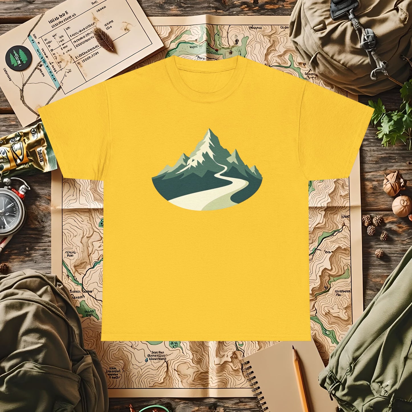 Mountain Path Outdoor Adventure T-Shirts | Camping, Hiking, Rafting & Kayaking Tees for Nature Lovers