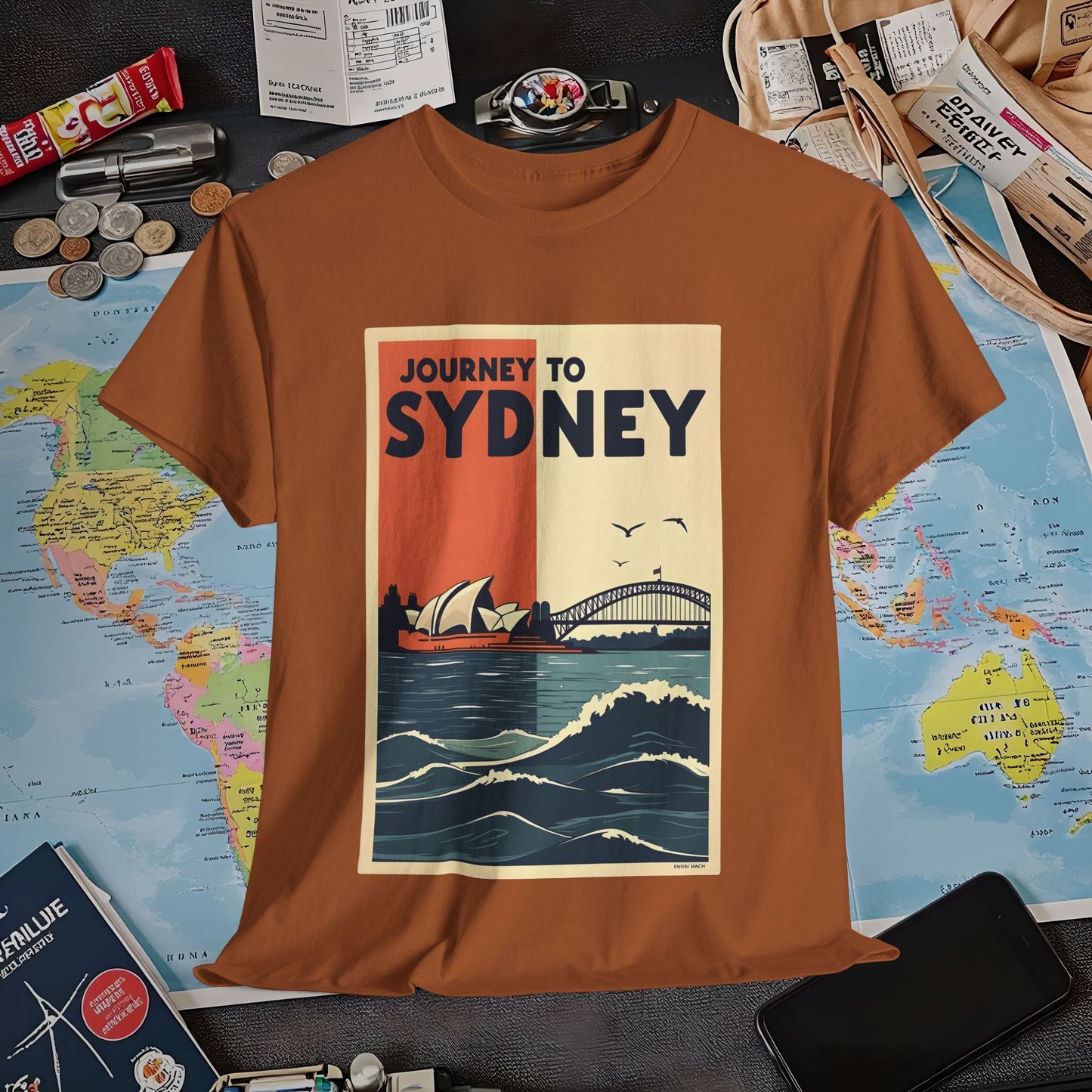 Sydney Journey Air Travel T-Shirts | Jetsetter, Airport, and International Flight Tees