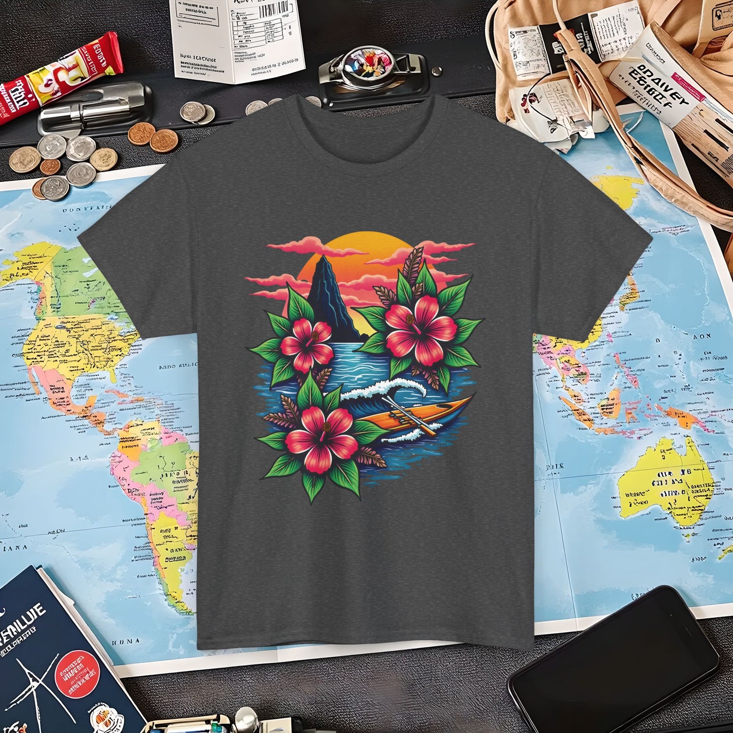 Hawaii Vibes Air Travel T-Shirts | Jetsetter, Airport, and International Flight Tees
