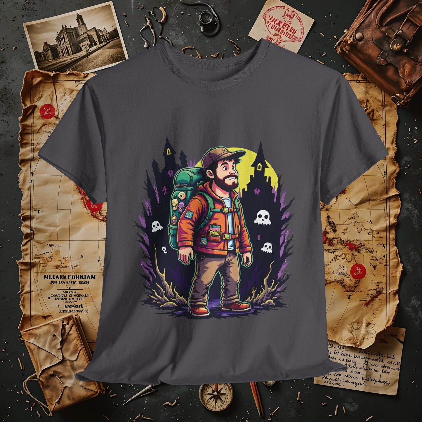 Ghost Hunt Thrillseeker Dark Tourism T-Shirts | Hauntingly Cool Travel Tees for the Morbidly Curious