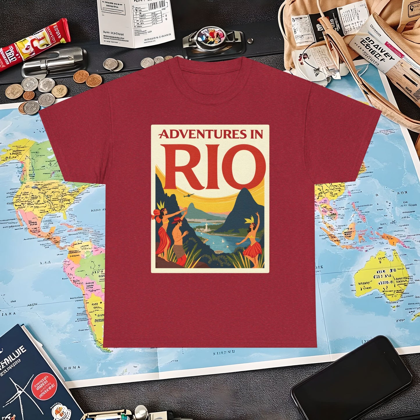 Rio Adventures Air Travel T-Shirts | Jetsetter, Airport, and International Flight Tees
