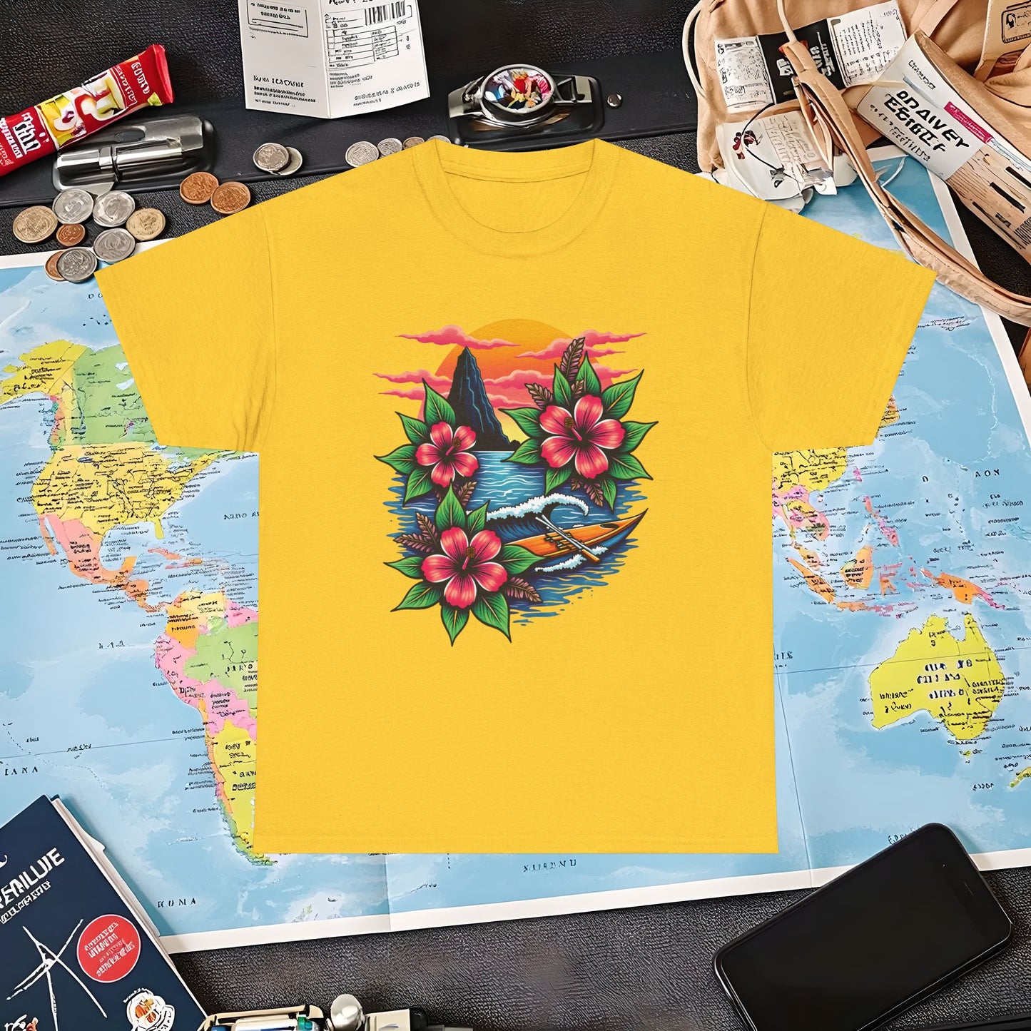 Hawaii Vibes Air Travel T-Shirts | Jetsetter, Airport, and International Flight Tees