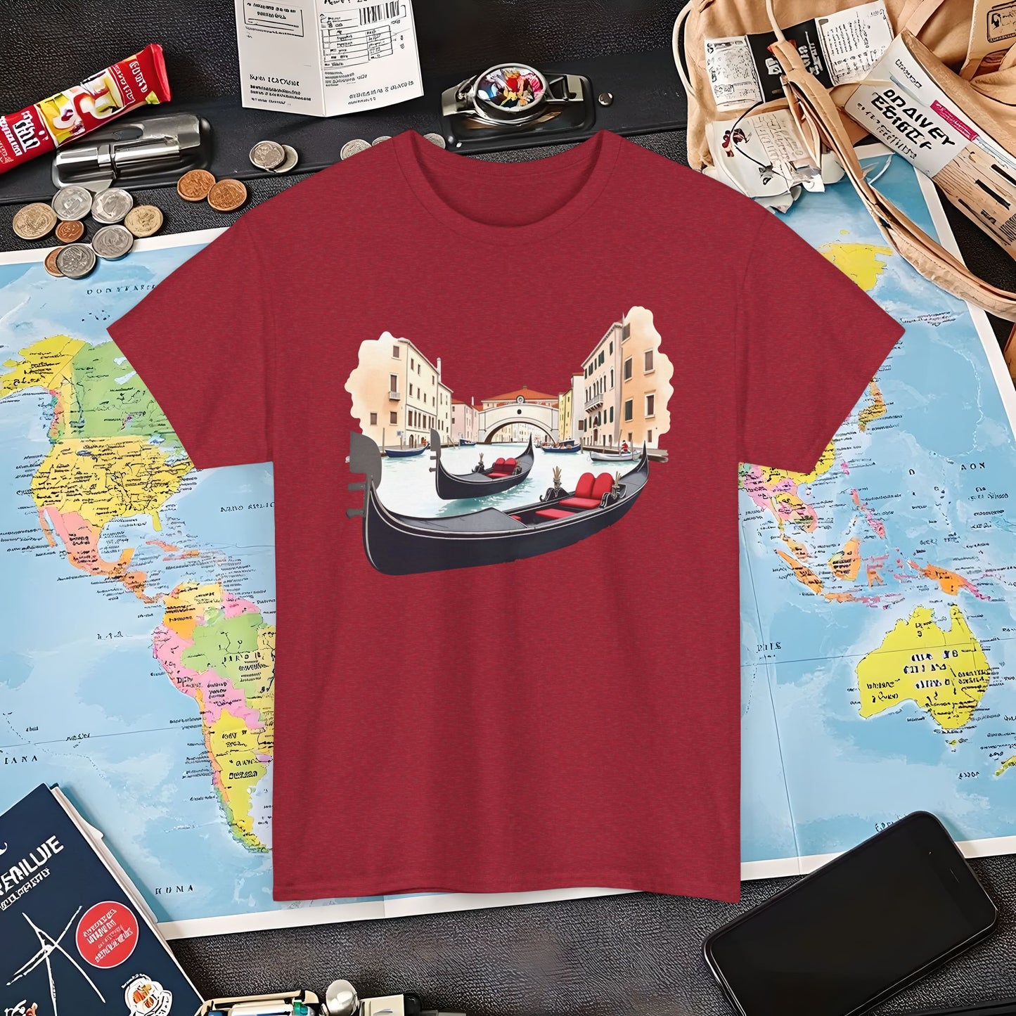Venetian Romance Air Travel T-Shirts | Jetsetter, Airport, and International Flight Tees