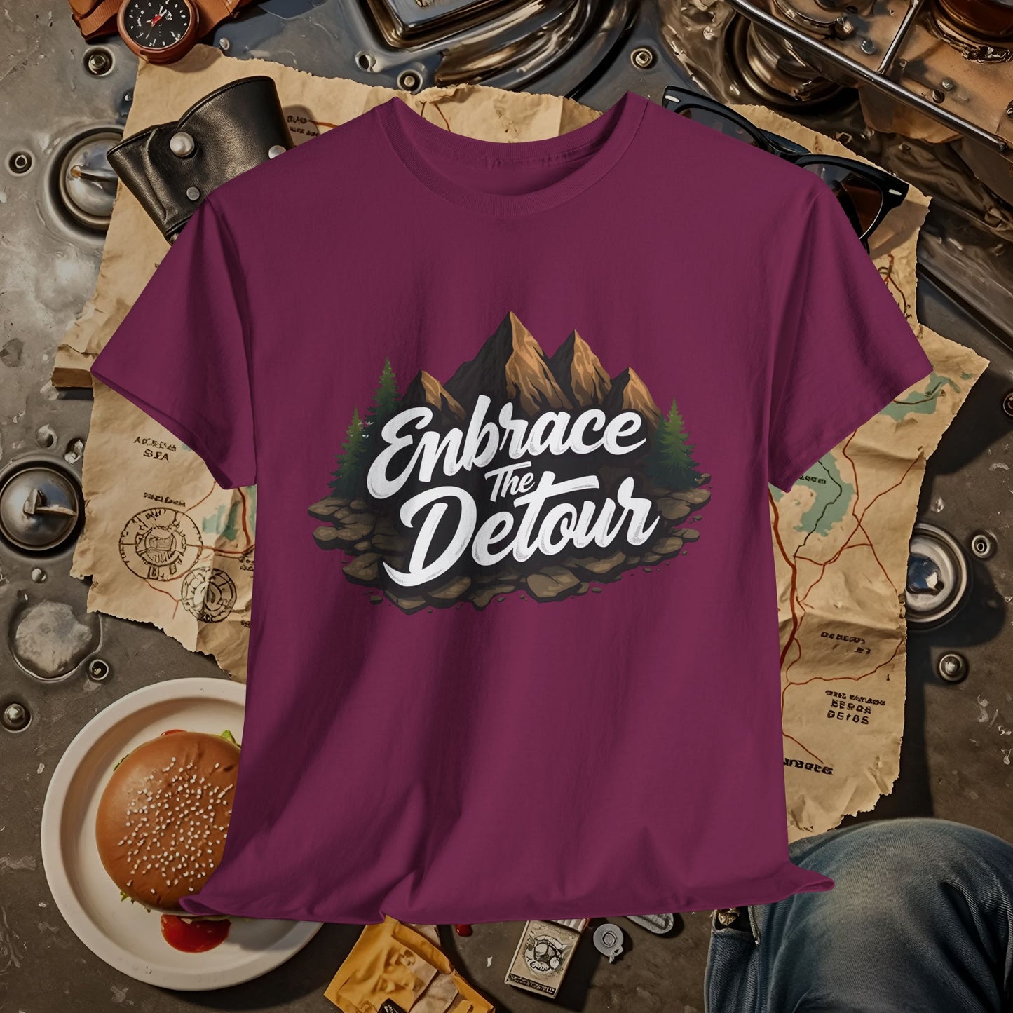 Detour Adventure Road Trip & Vehicle Travel T-Shirts | Car, RV, and Motorcycle Adventure Tees