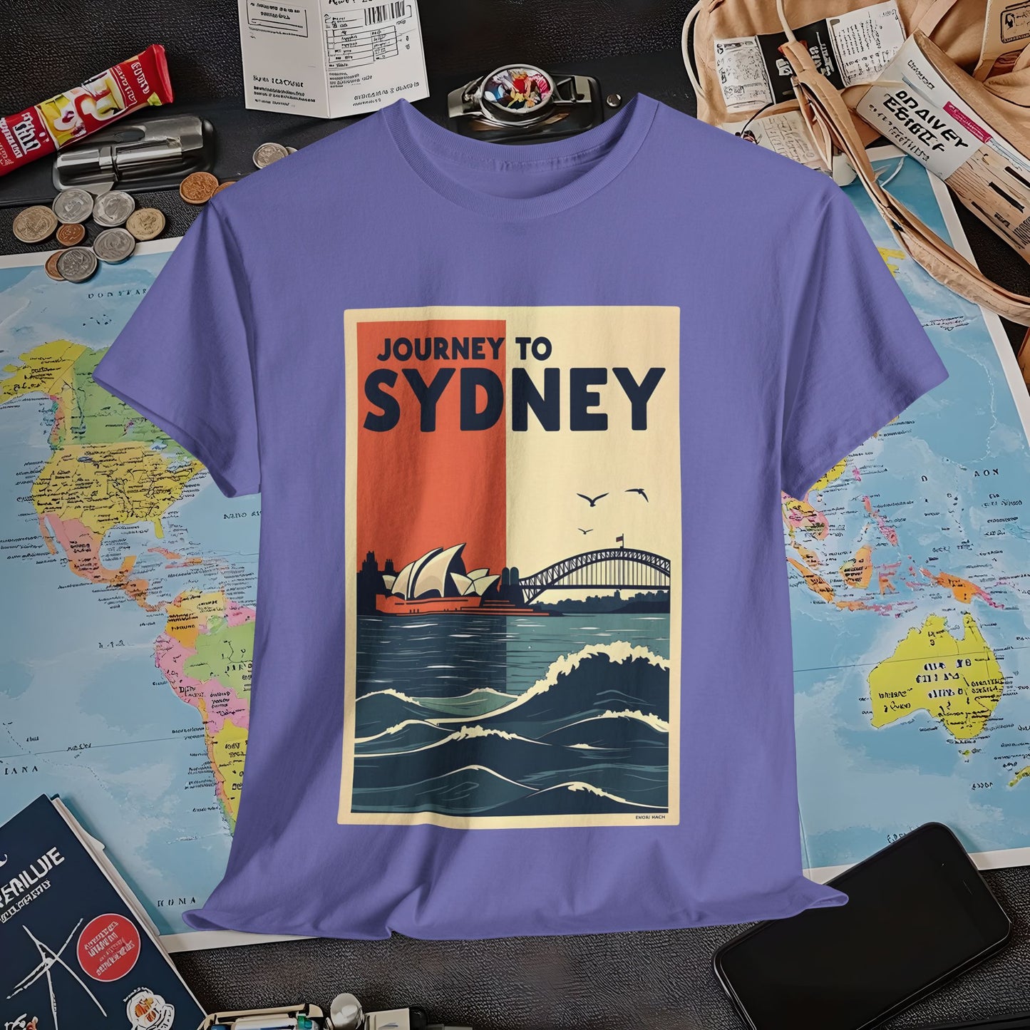 Sydney Journey Air Travel T-Shirts | Jetsetter, Airport, and International Flight Tees