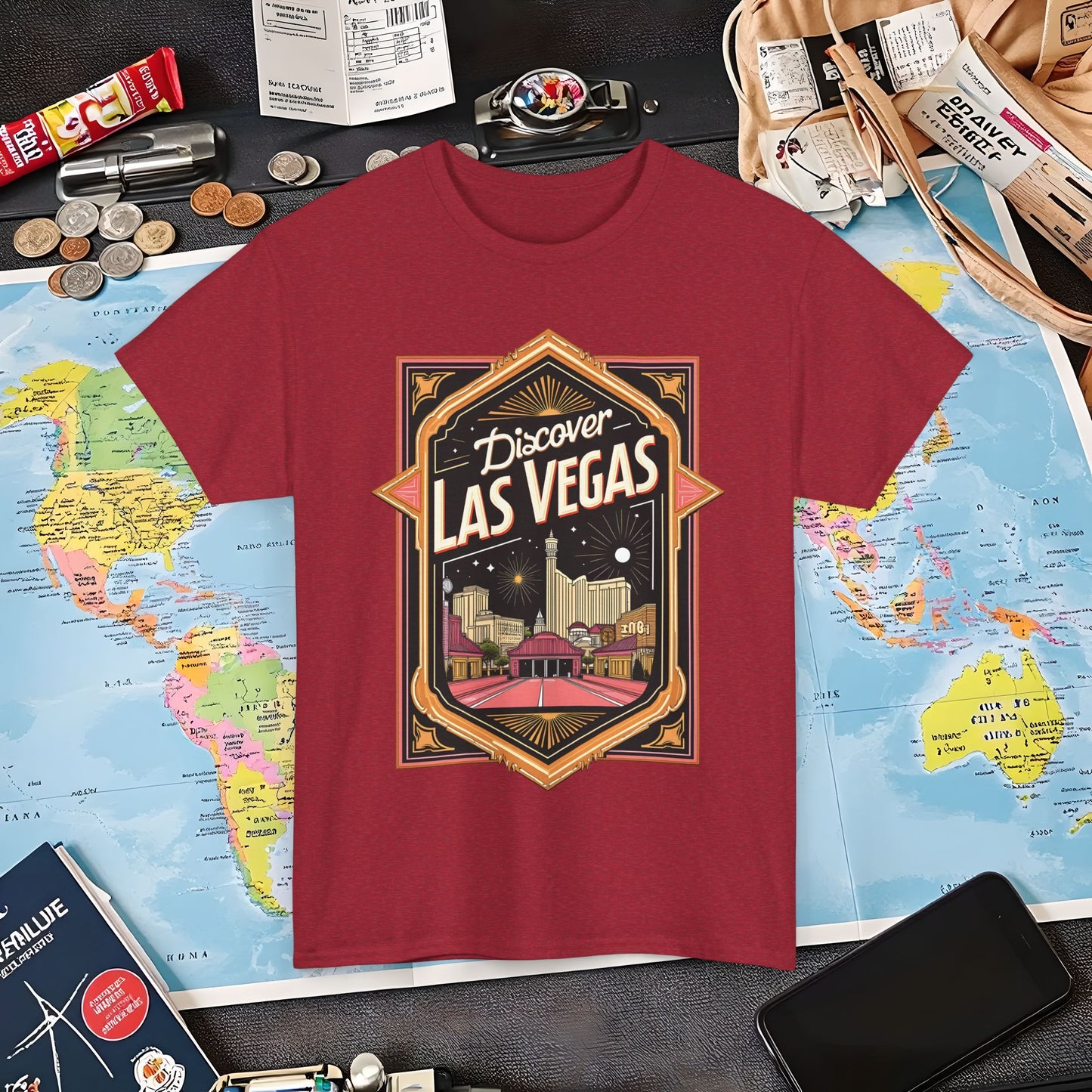 Las Vegas Glamour Air Travel T-Shirts | Jetsetter, Airport, and International Flight Tees