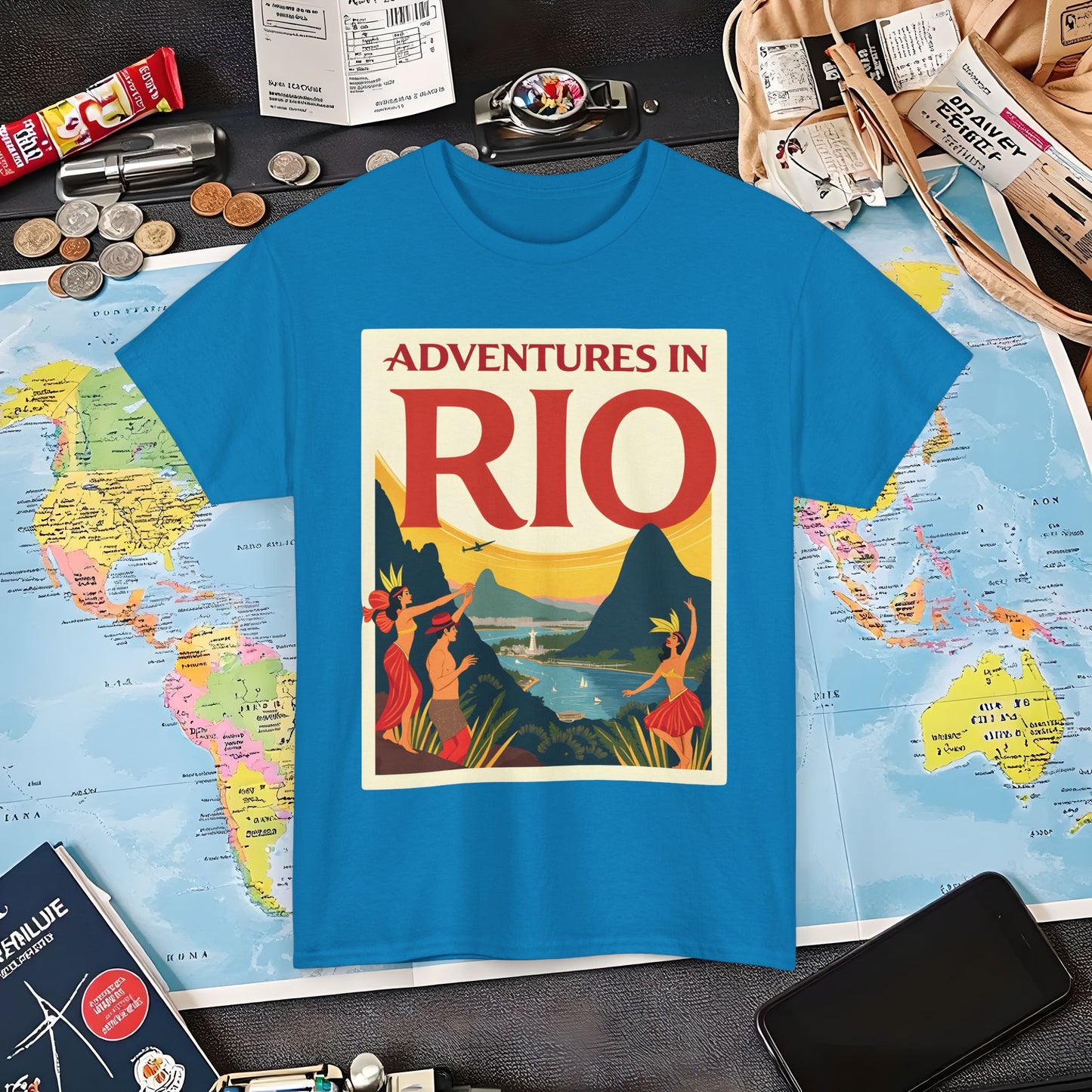 Rio Adventures Air Travel T-Shirts | Jetsetter, Airport, and International Flight Tees