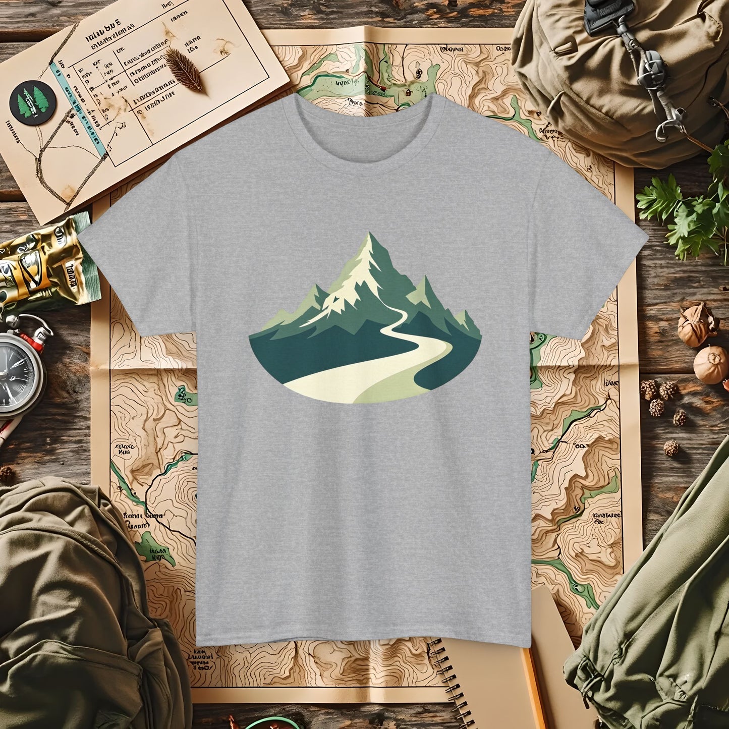 Mountain Path Outdoor Adventure T-Shirts | Camping, Hiking, Rafting & Kayaking Tees for Nature Lovers