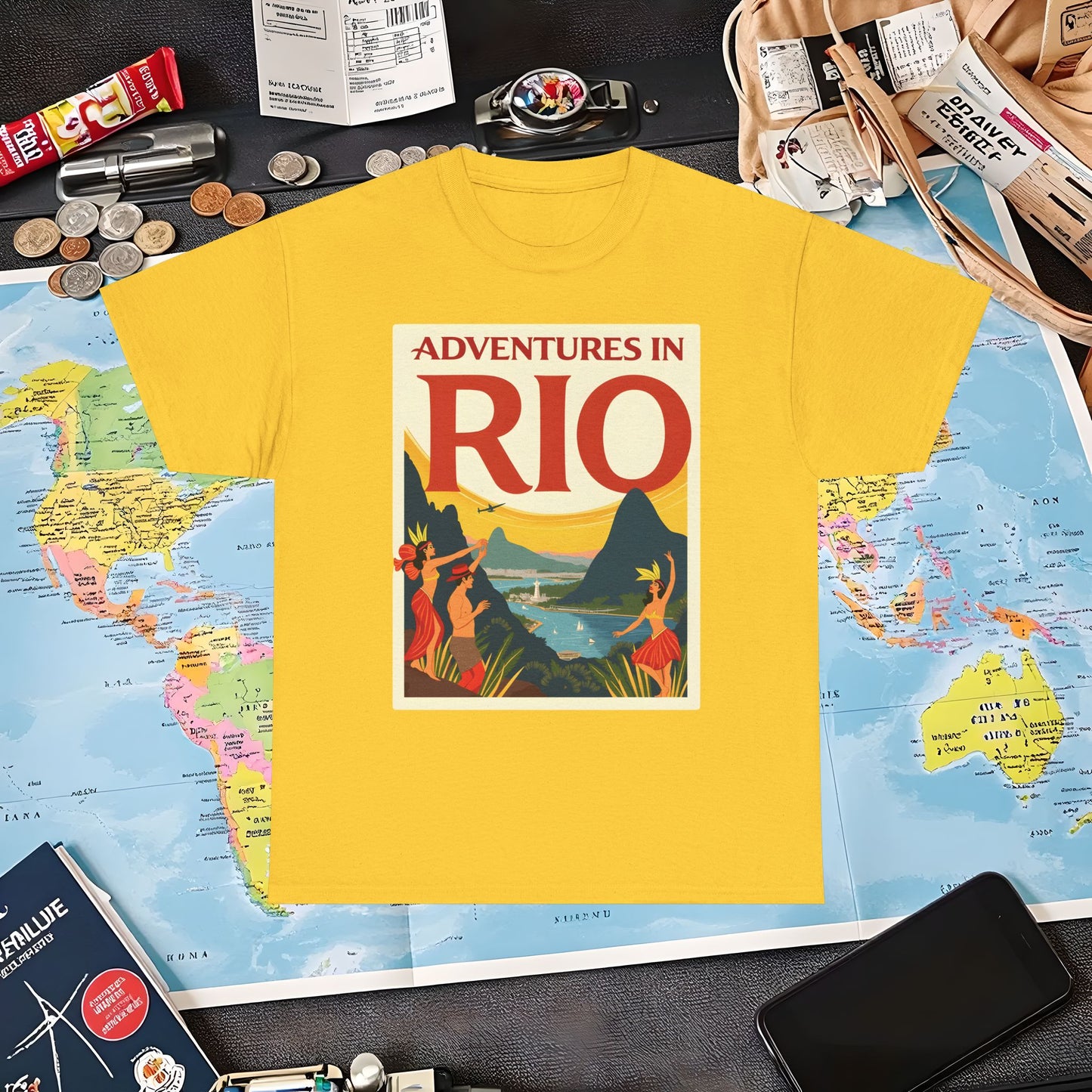 Rio Adventures Air Travel T-Shirts | Jetsetter, Airport, and International Flight Tees