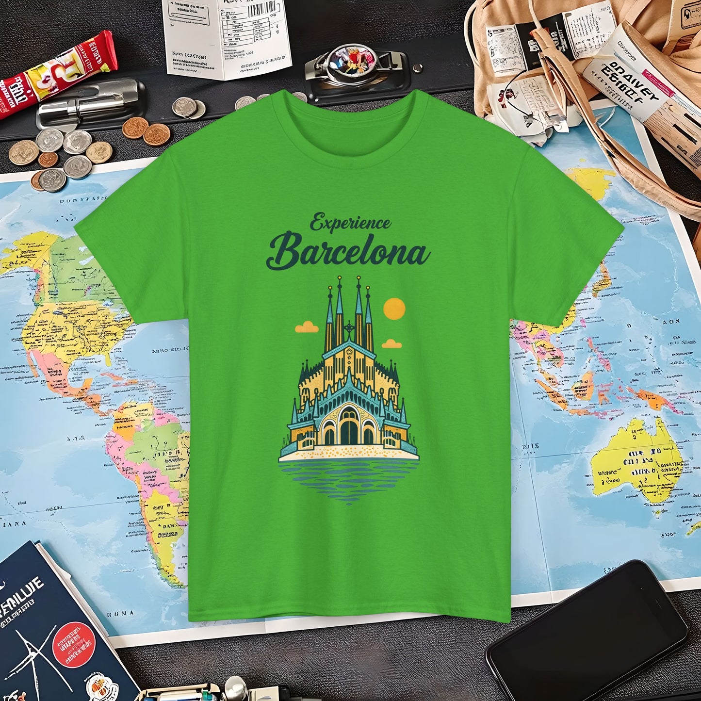 Barcelona Beauty Air Travel T-Shirts | Jetsetter, Airport, and International Flight Tees
