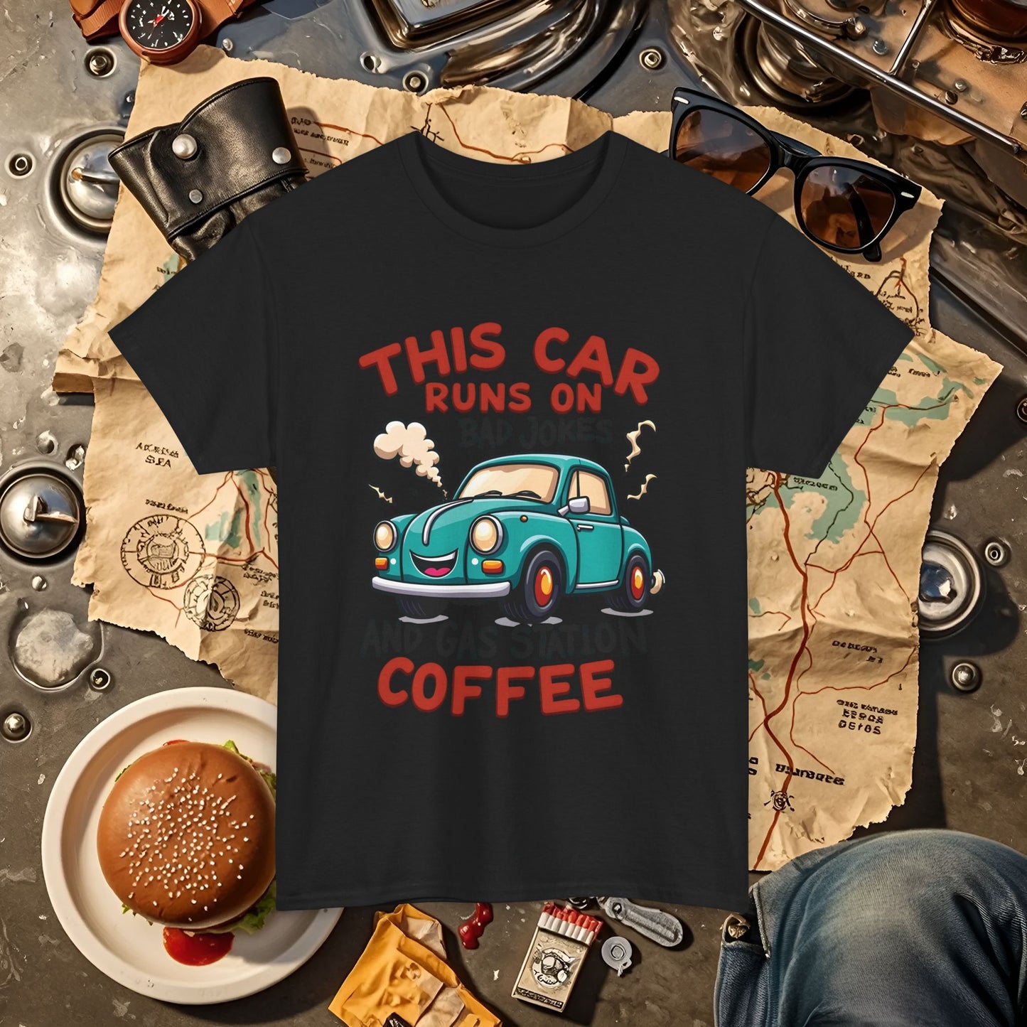 Coffee Car Road Trip & Vehicle Travel T-Shirts | Car, RV, and Motorcycle Adventure Tees