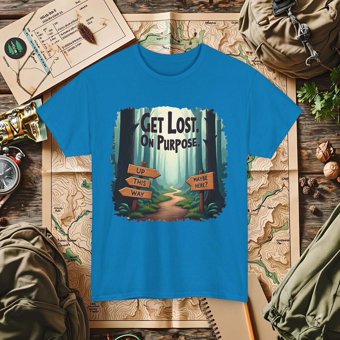 Nature Escape Outdoor Adventure T-Shirts | Camping, Hiking, Rafting & Kayaking Tees for Nature Lovers
