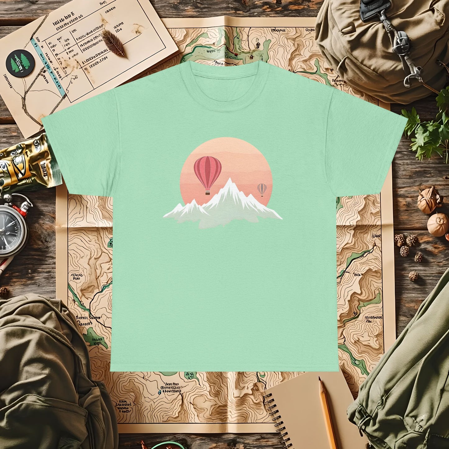 Retro Heights Outdoor Adventure T-Shirts | Camping, Hiking, Rafting & Kayaking Tees for Nature Lovers