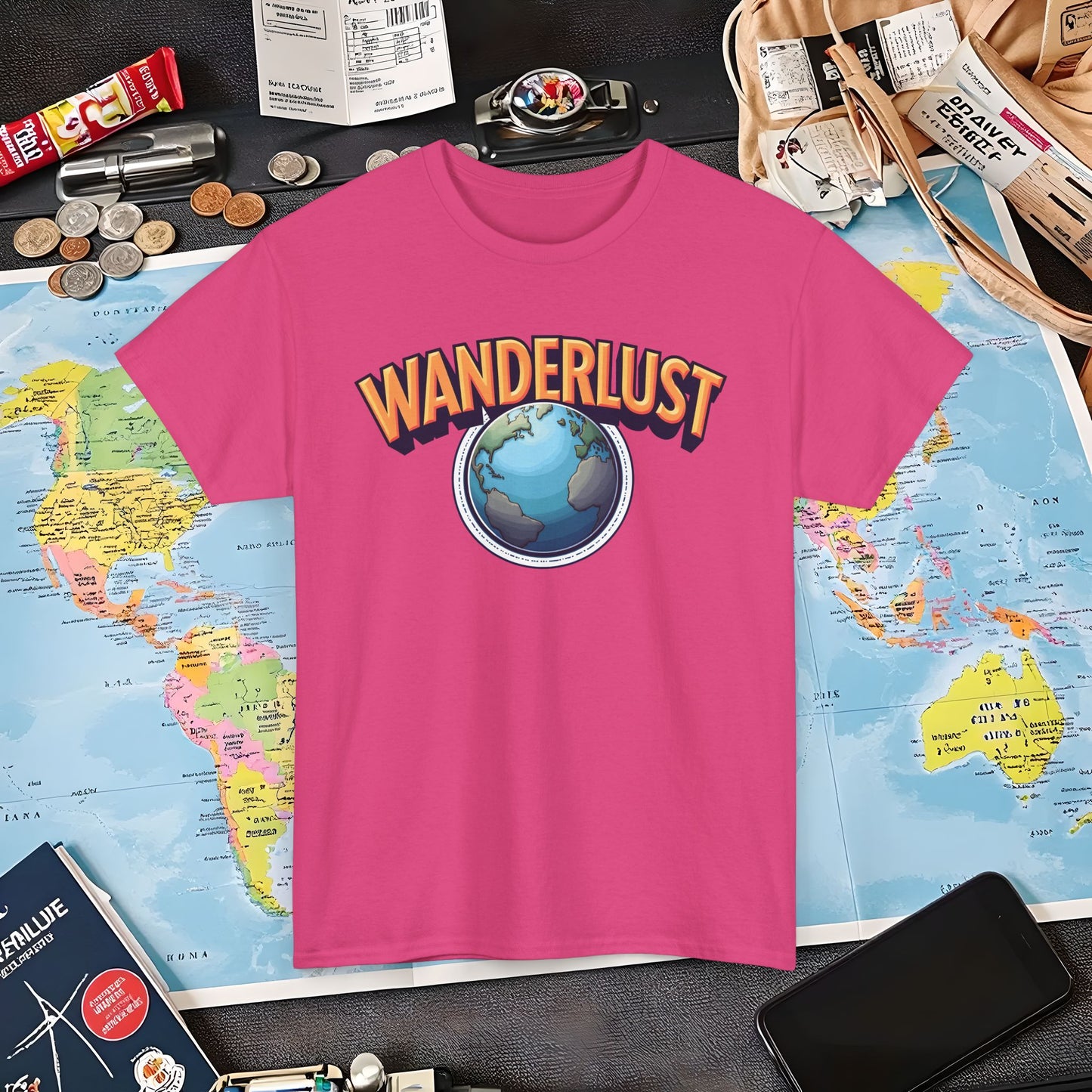 Wanderlust Glow Air Travel T-Shirts | Jetsetter, Airport, and International Flight Tees
