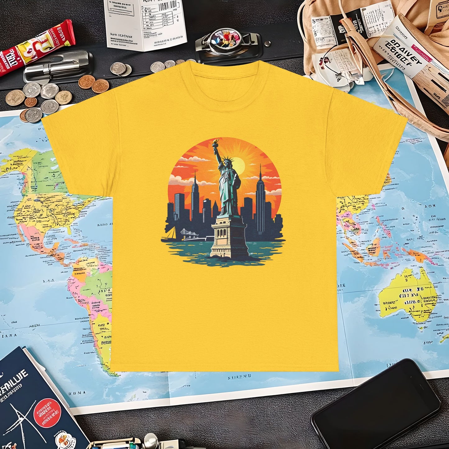 New York Dream Air Travel T-Shirts | Jetsetter, Airport, and International Flight Tees