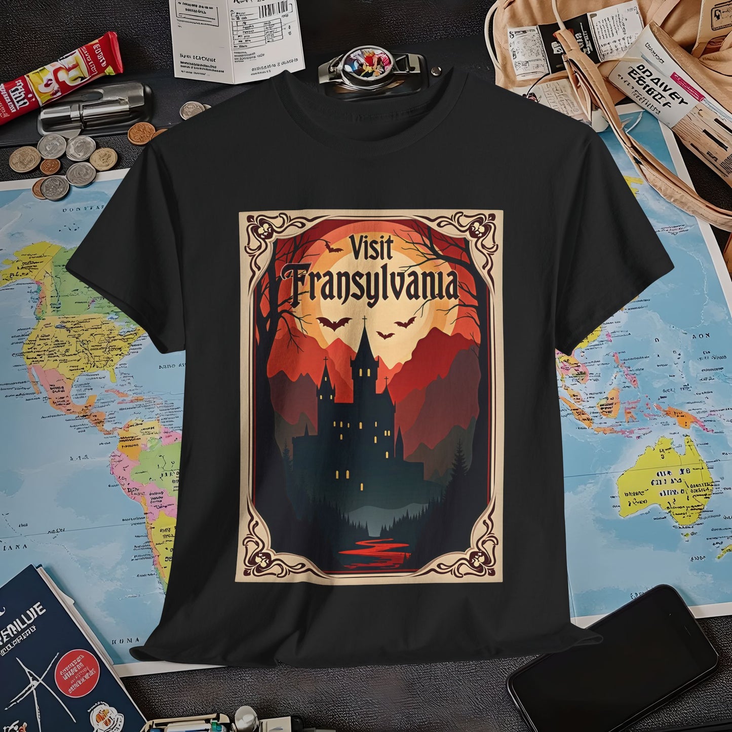 Transylvanian Valley Air Travel T-Shirts | Jetsetter, Airport, and International Flight Tees
