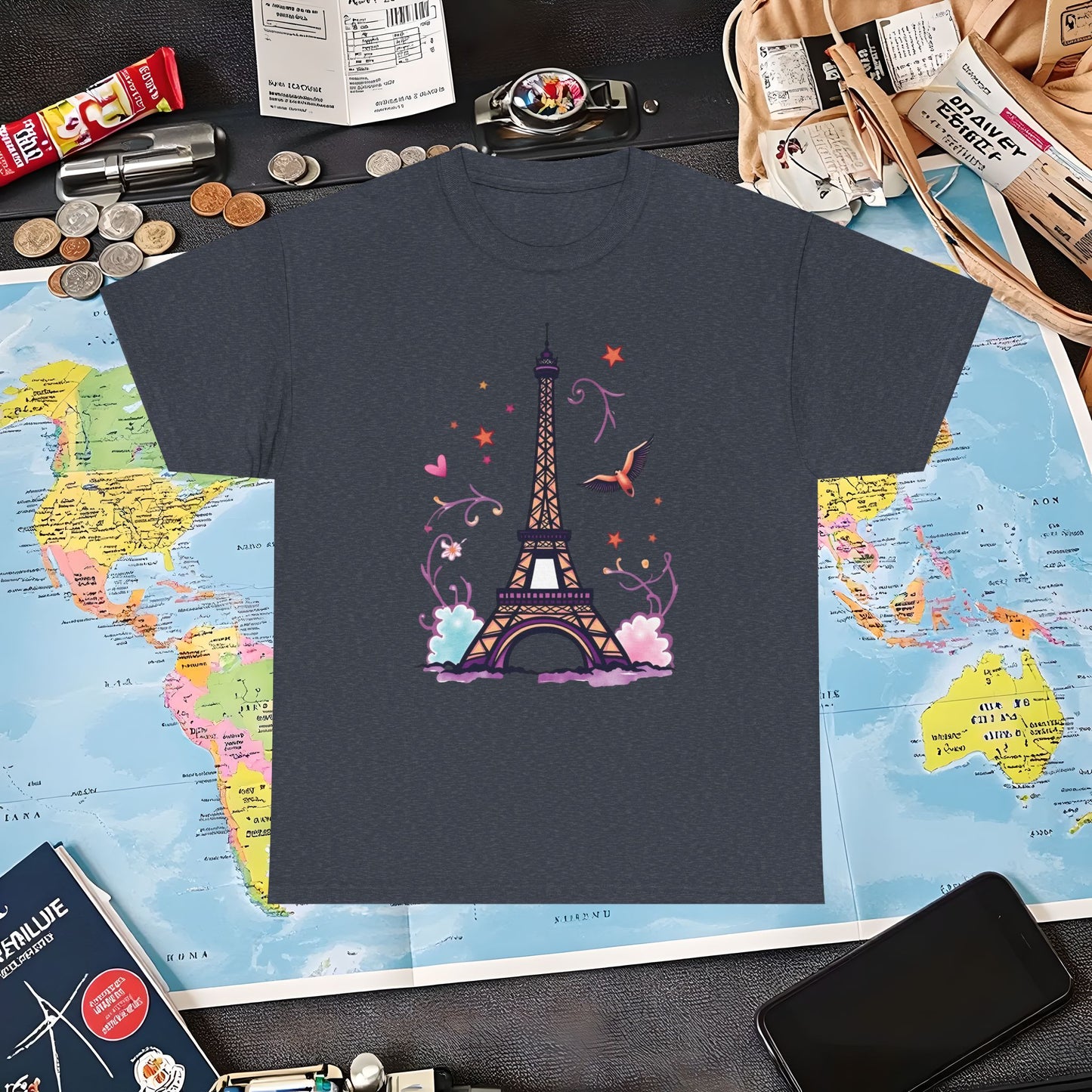 Paris Dream Air Travel T-Shirts | Jetsetter, Airport, and International Flight Tees